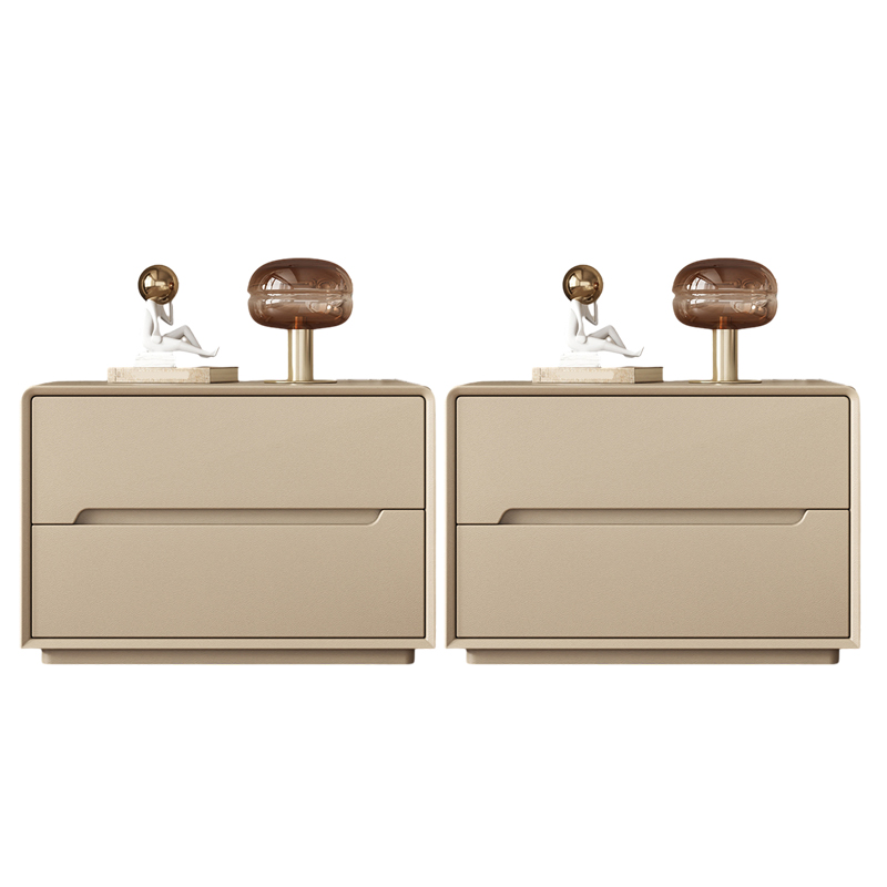 Modern Faux Leather Nightstand | Ormau - image 16