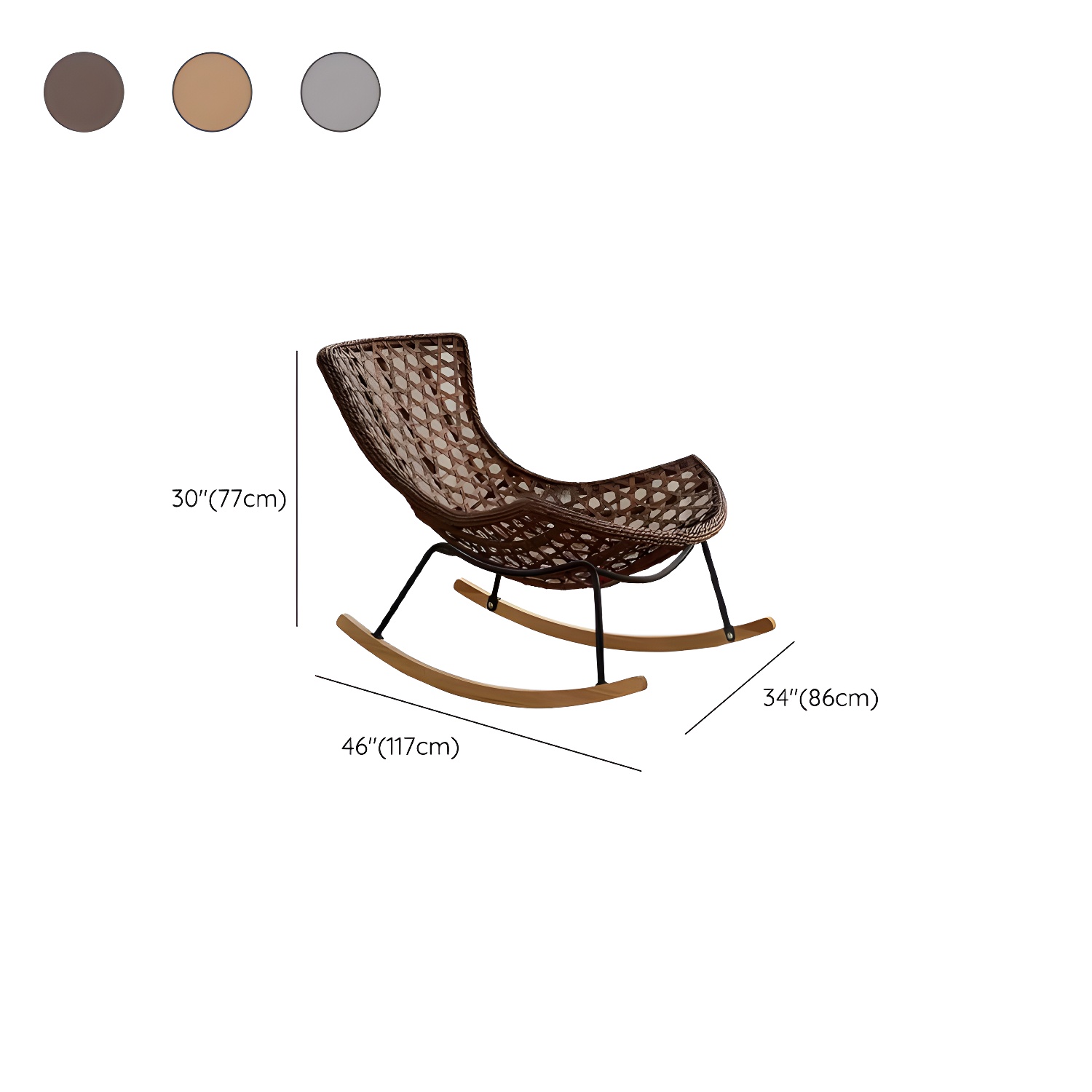 Wicker Rocking Chair | Ormau - image 15
