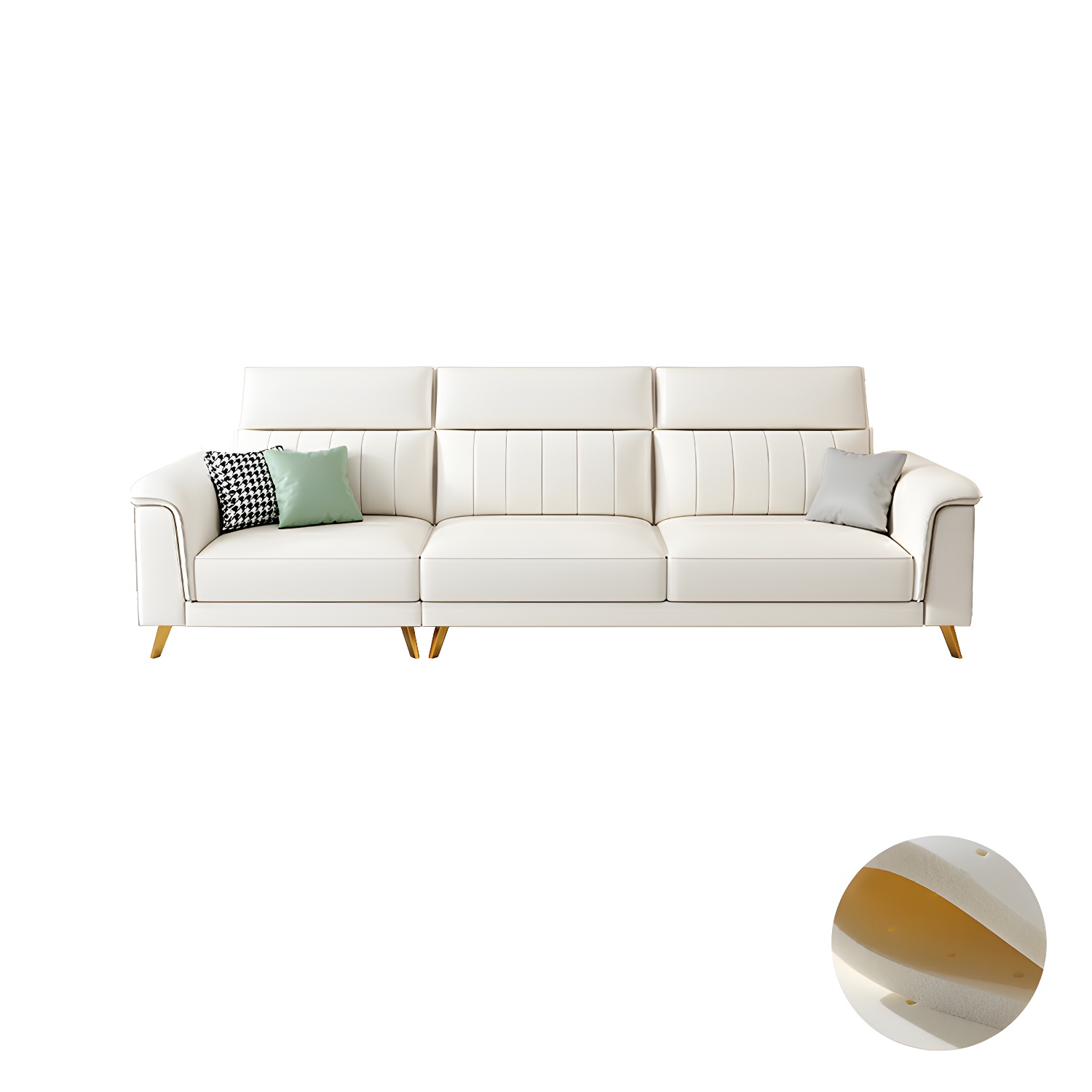 Modern Flared-Arm Sectional | Ormau - image 46