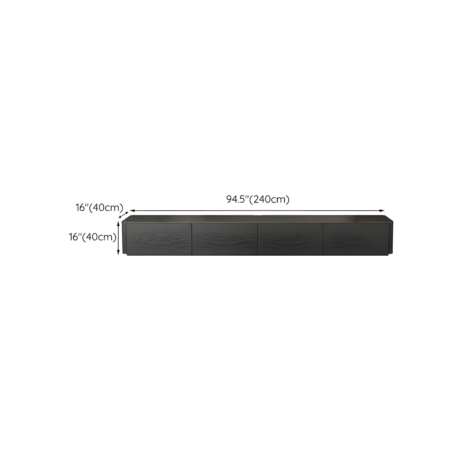 Noir Low Profile TV Stand | Ormau - image 19