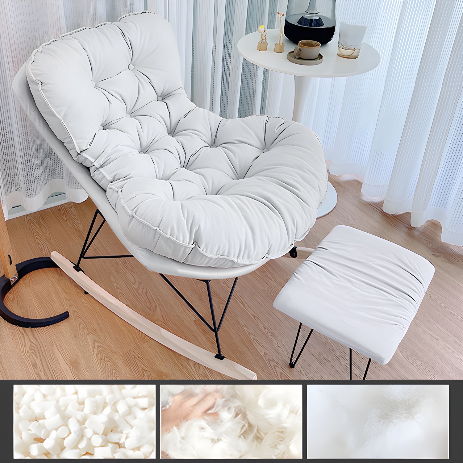 Tufted Rocking Chair | Ormau - image 27
