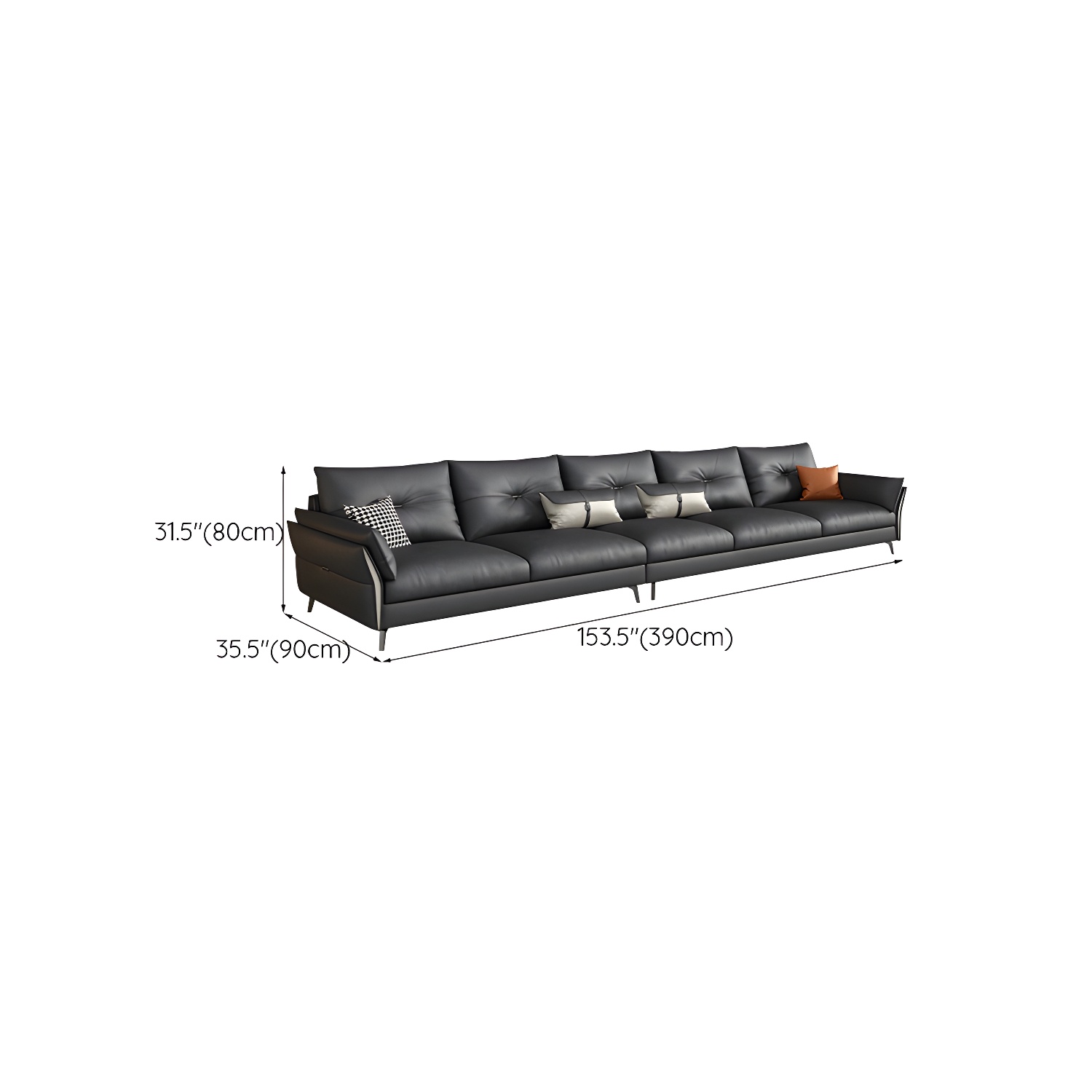 Tufted Gray Sectional | Ormau - image 15