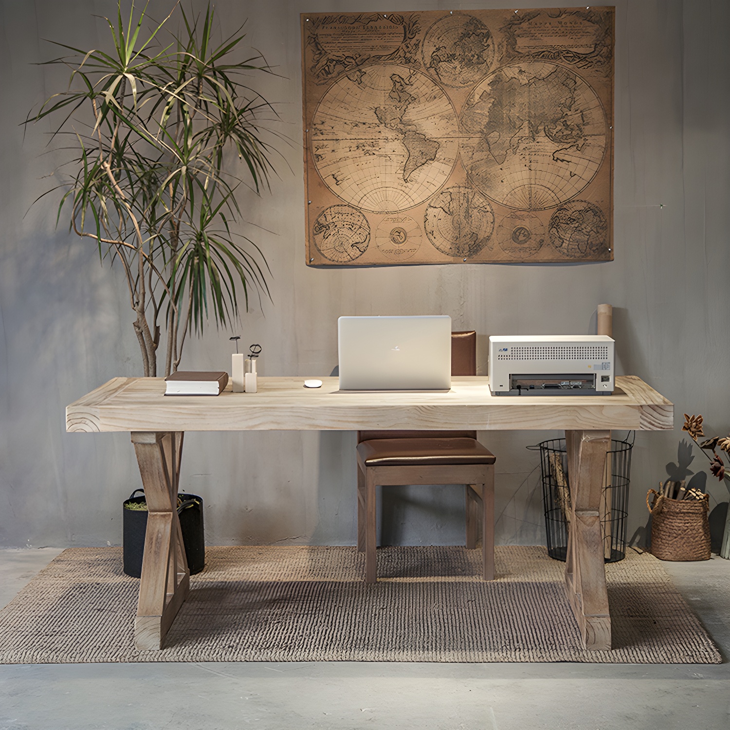 Distressed Pine Dining Set | Ormau - image 3