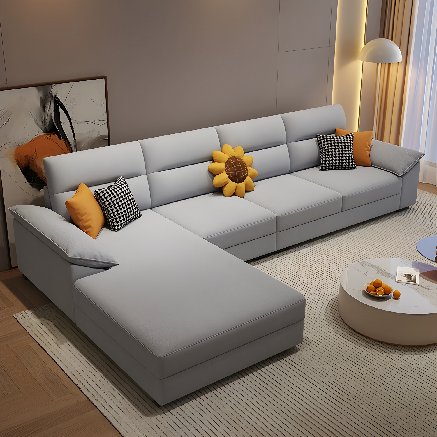Scandinavian Wood Sofa Chaise | Ormau - image 4