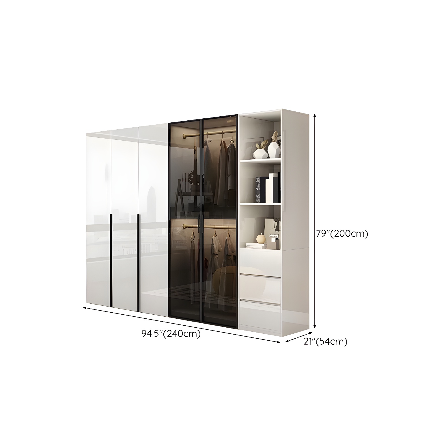 Sleek White Wardrobe | Ormau - image 32