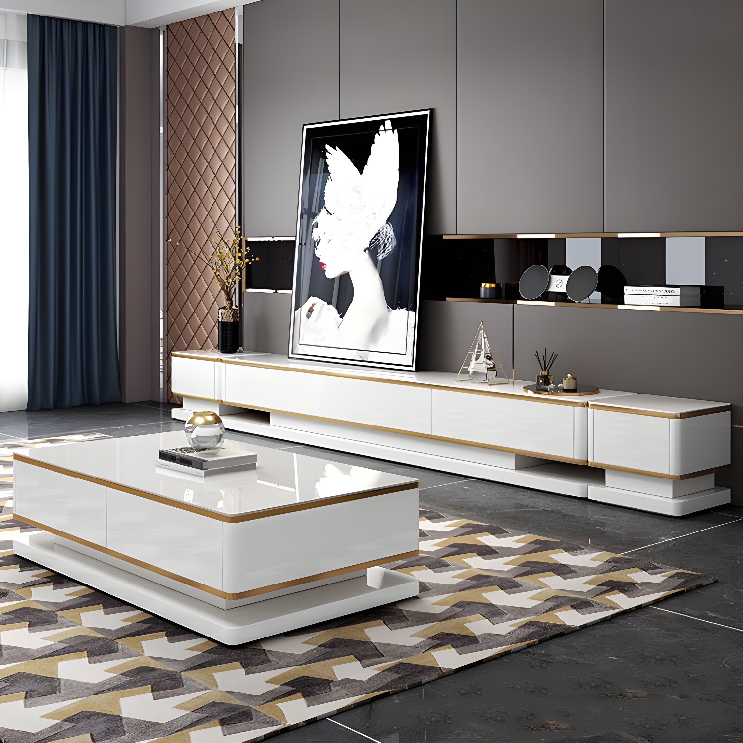 3-Drawer Glass TV Stand | Ormau - image 11