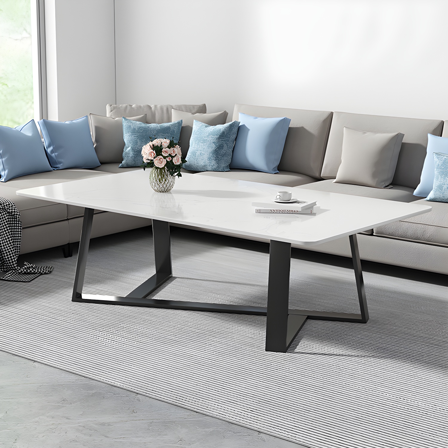 Stone & Steel Coffee Table | Ormau - image 7