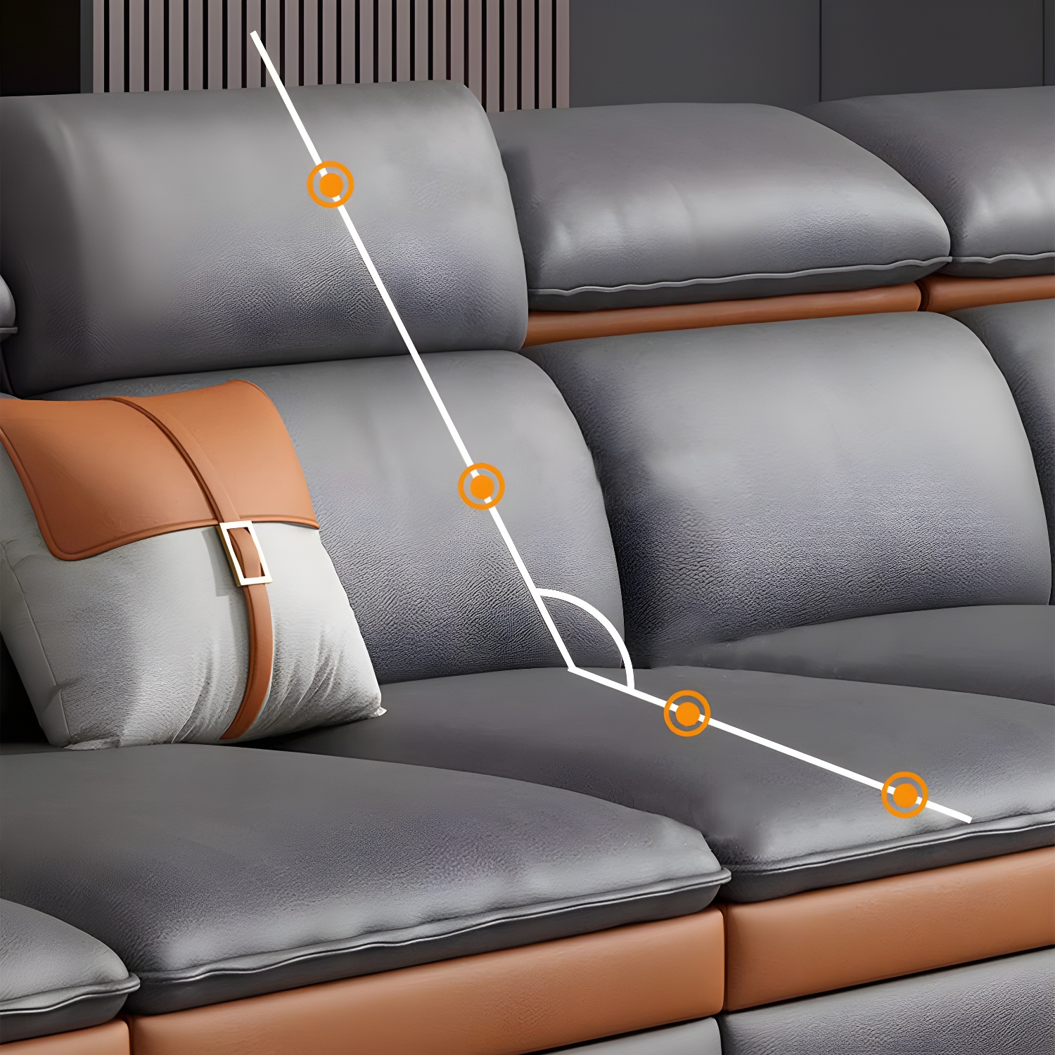Modern Tech-Cloth Sectional | Ormau - image 8