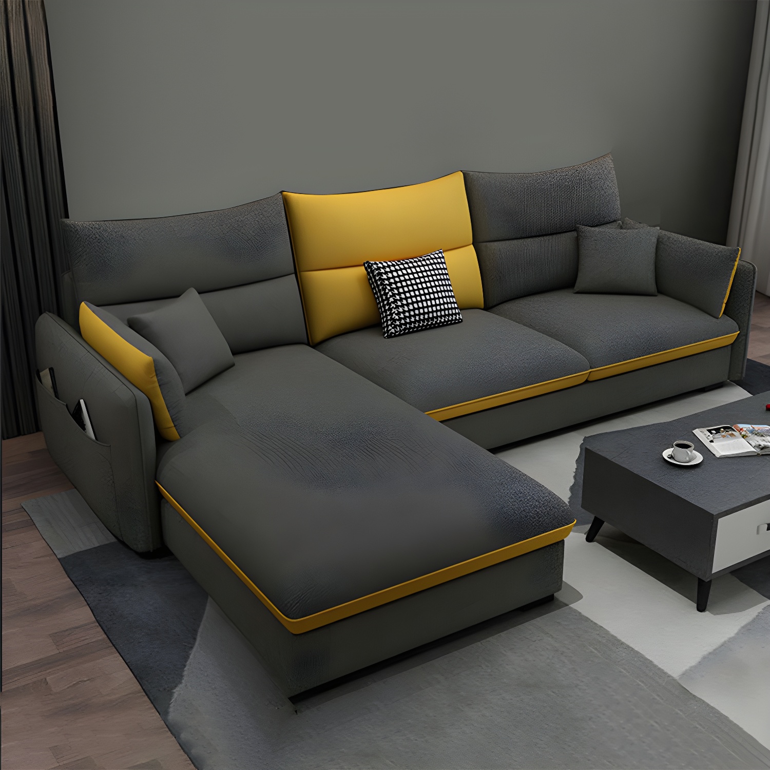 Modern Gray Sectional Sofa | Ormau - image 25