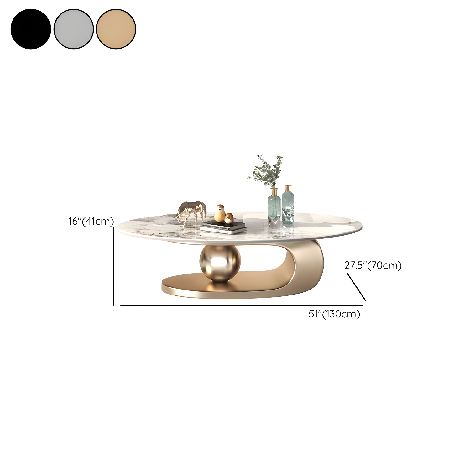 Glam Stone Coffee Table | Ormau - image 14