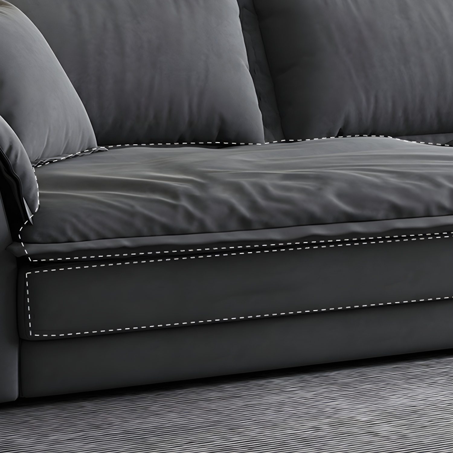 Modern Gray Sectional Sofa | Ormau - image 7