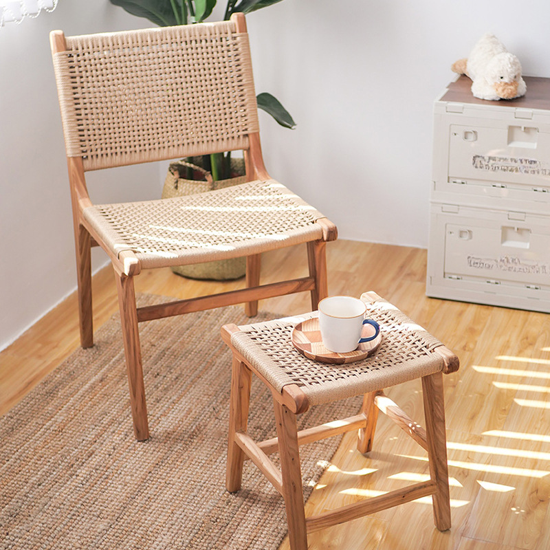 Woven Leather Side Chair | Ormau - image 4