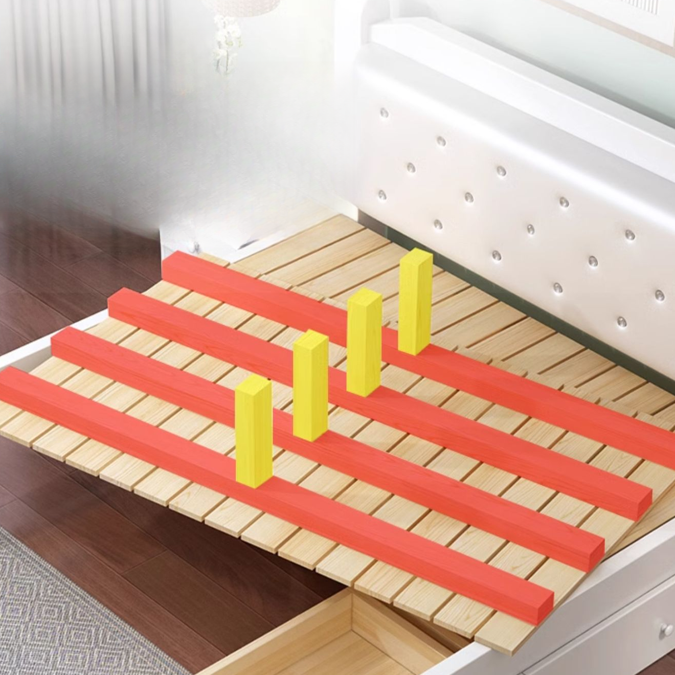 Casual Wood Panel Bed with Storage | Ormau - image 6