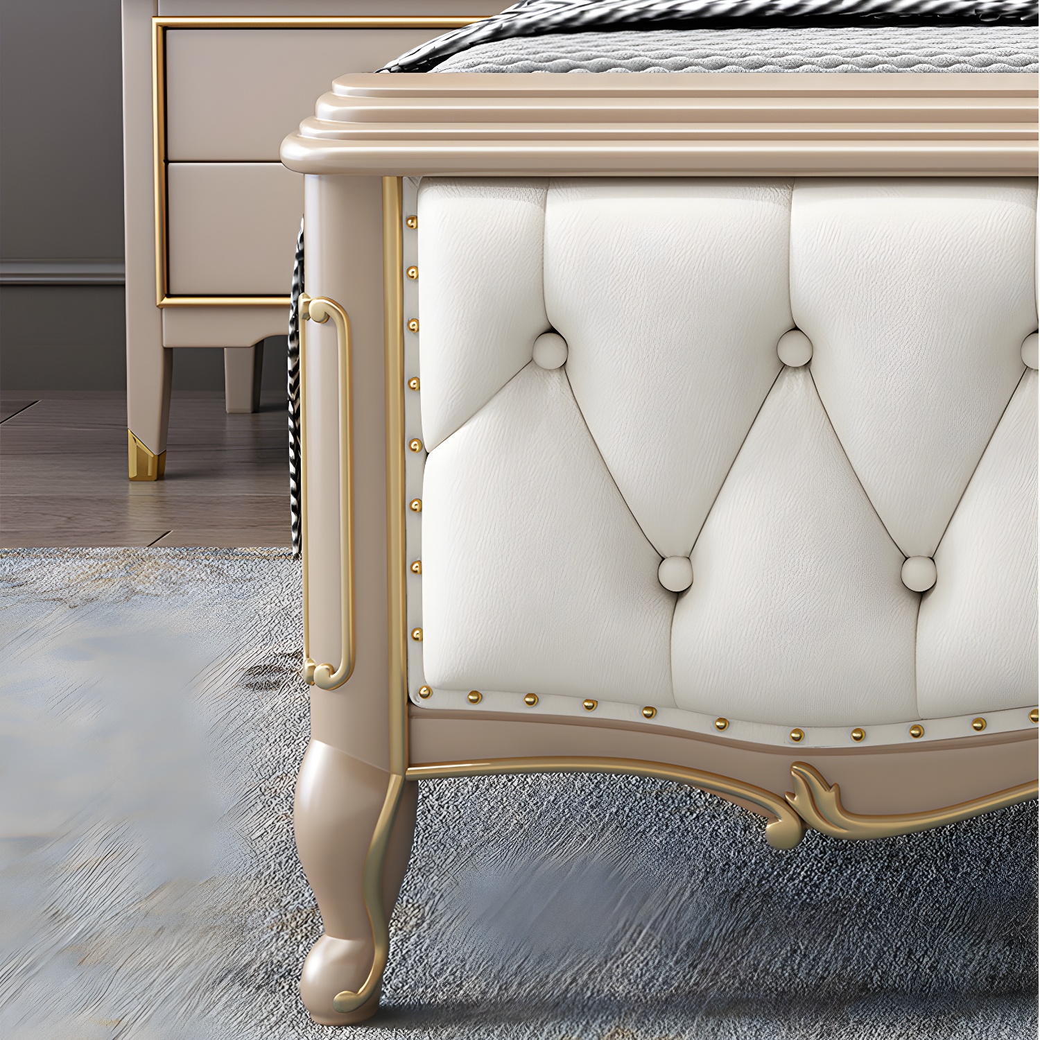 Glam Tufted Bed | Ormau - image 12