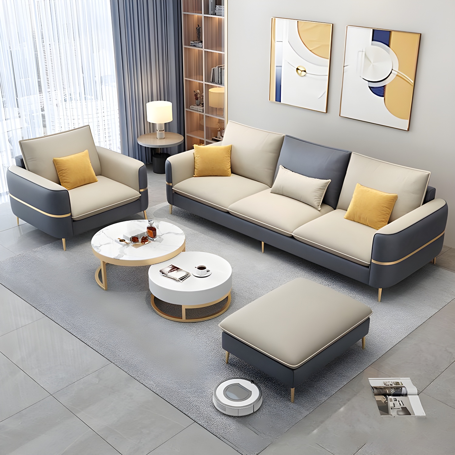 Glam Sectional Sofa | Ormau - image 2