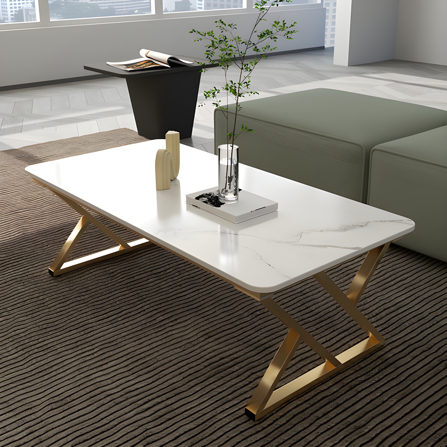 Stone & Iron Coffee Table | Ormau - image 4
