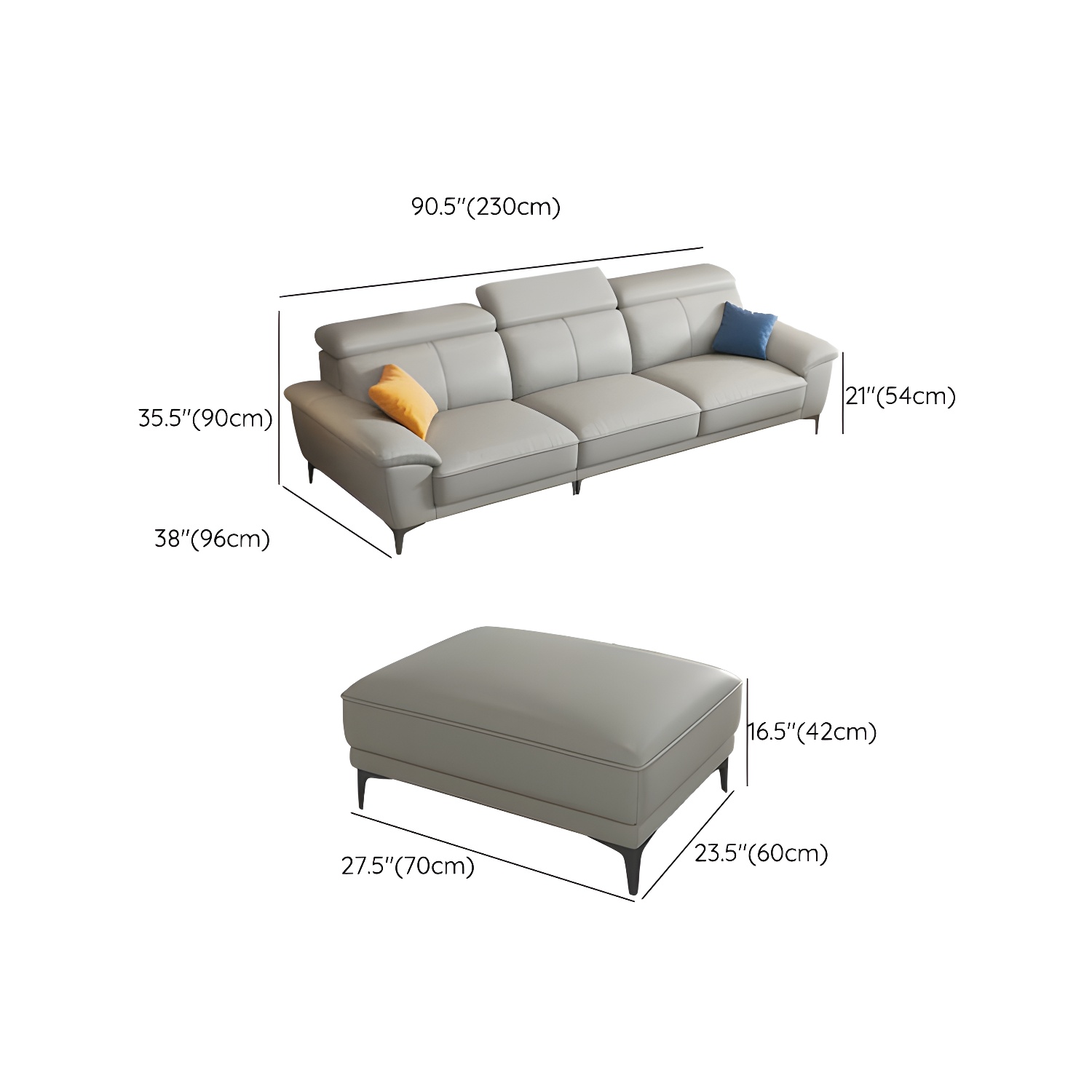Leather Sectional Sofa | Ormau - image 16