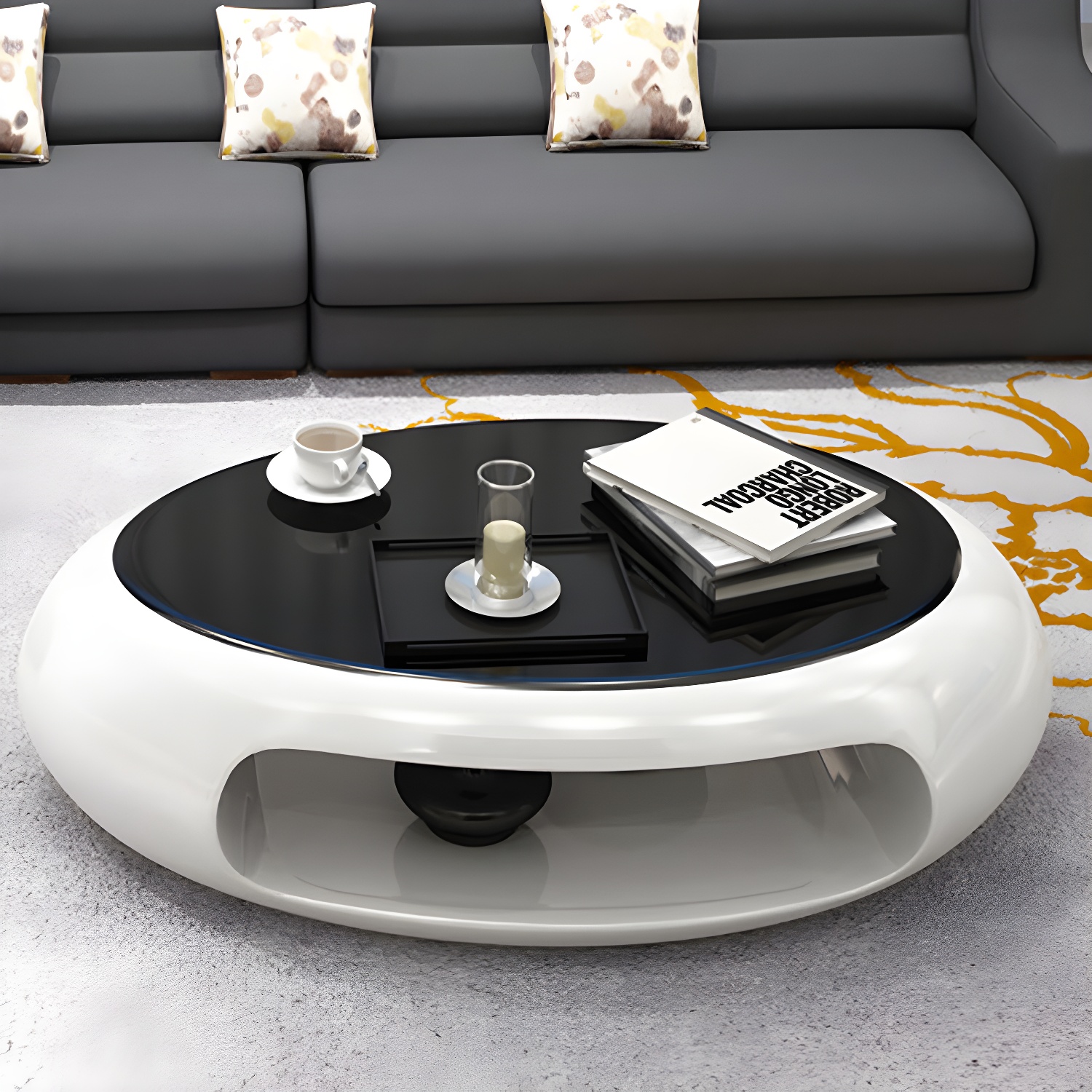 Oval Storage Coffee Table | Ormau - image 4