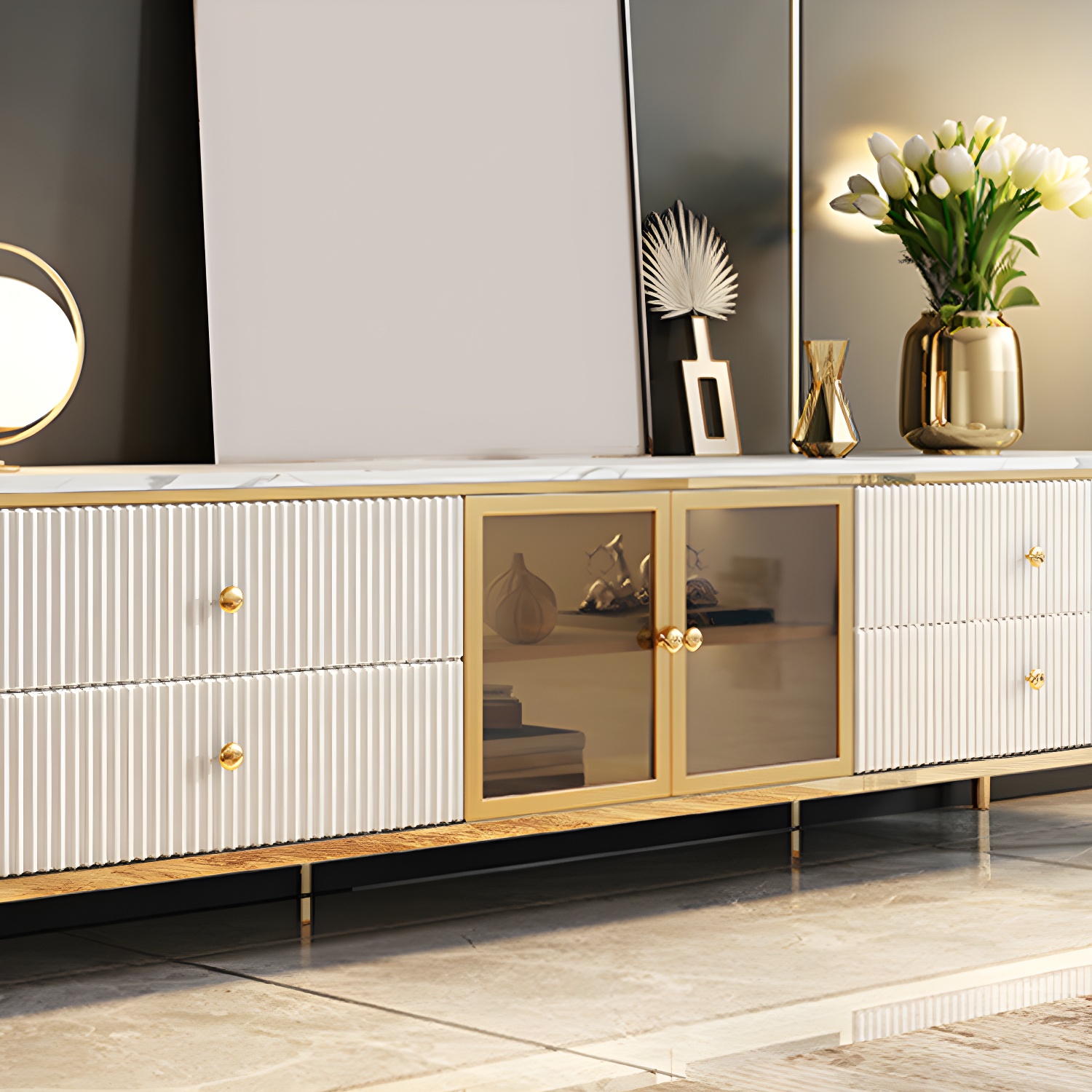 Modern Stone Media Console | Ormau - image 6