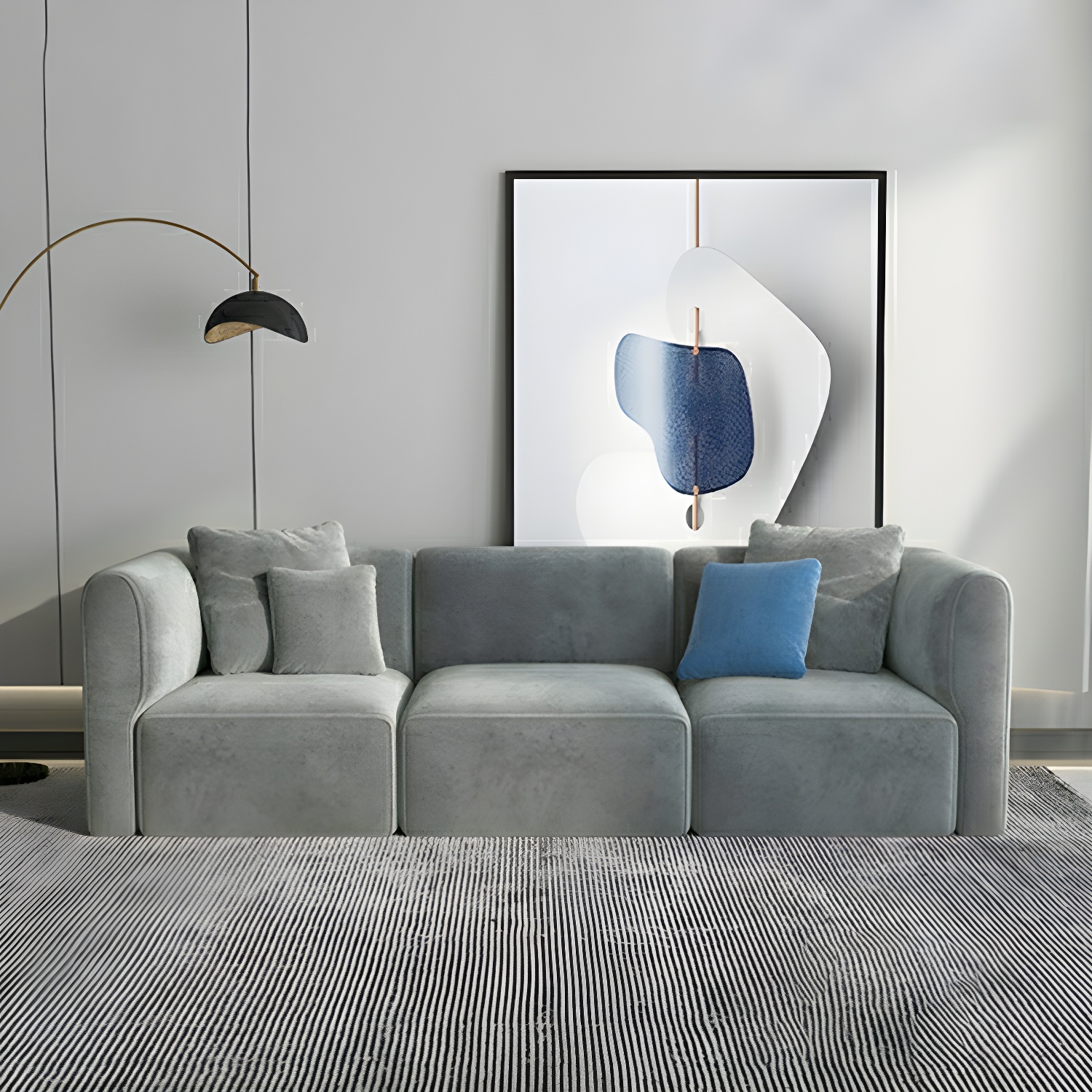 Flannel Sectional Sofa | Ormau - image 4