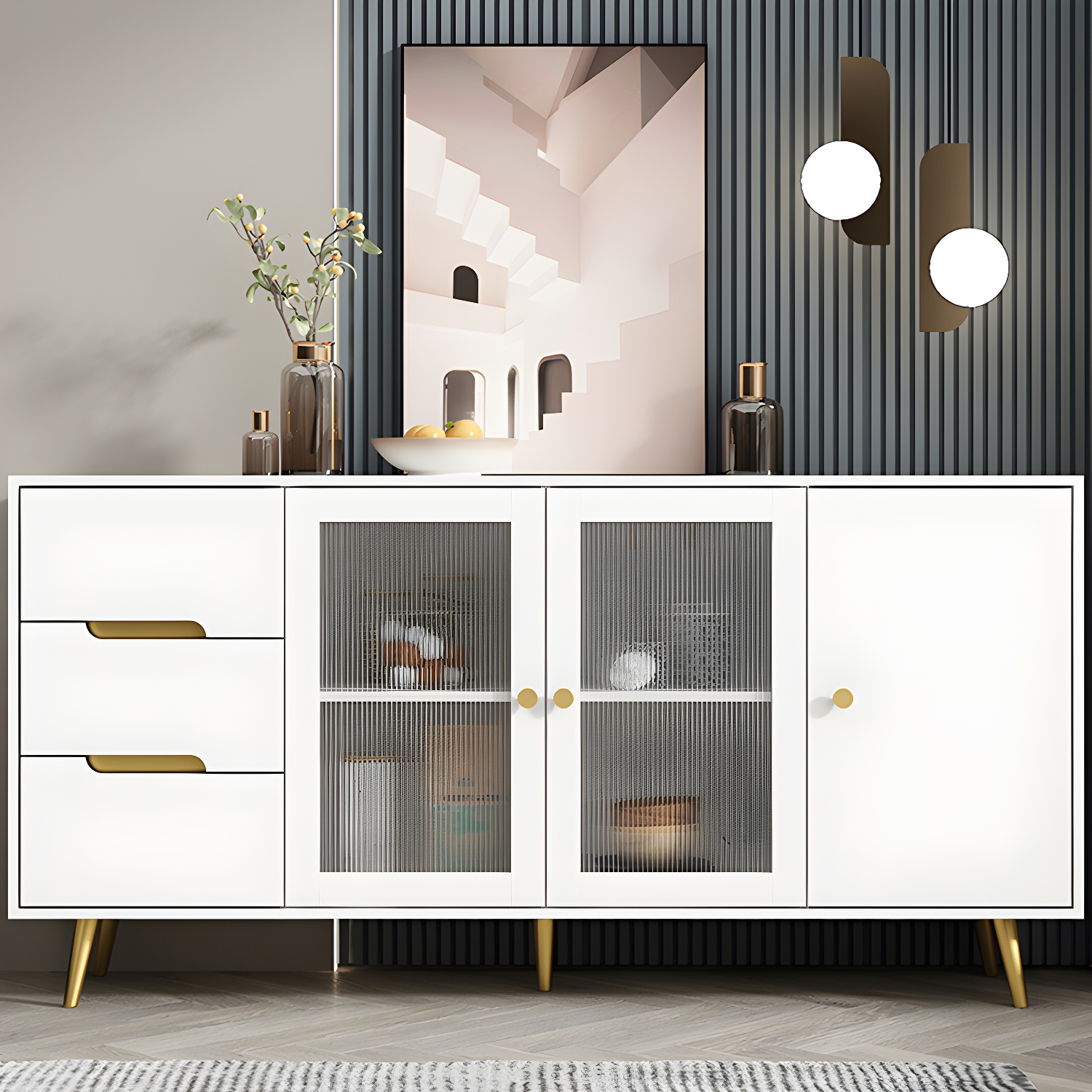 Modern Glass Door Sideboard | Ormau - image 24