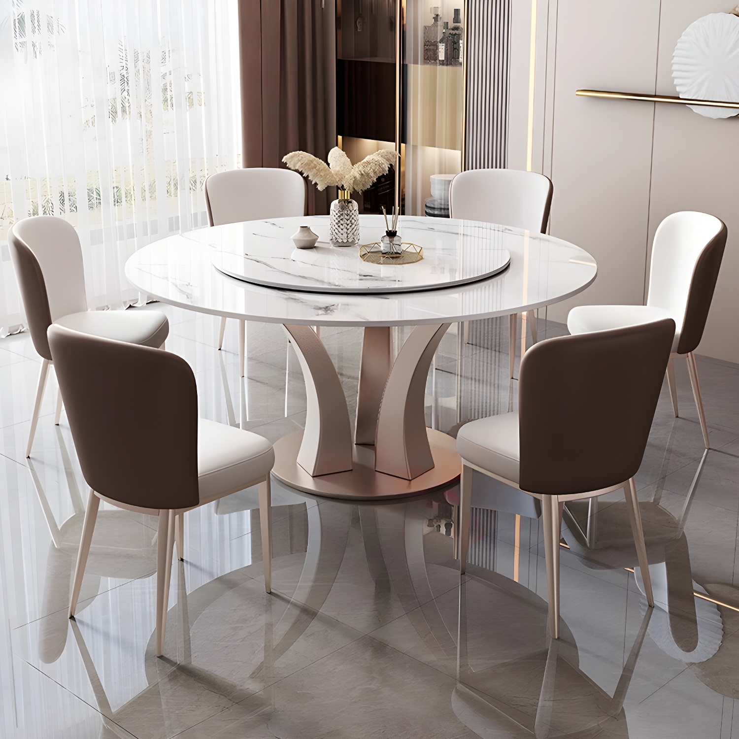 Glam Round Dining Set | Ormau - image 13