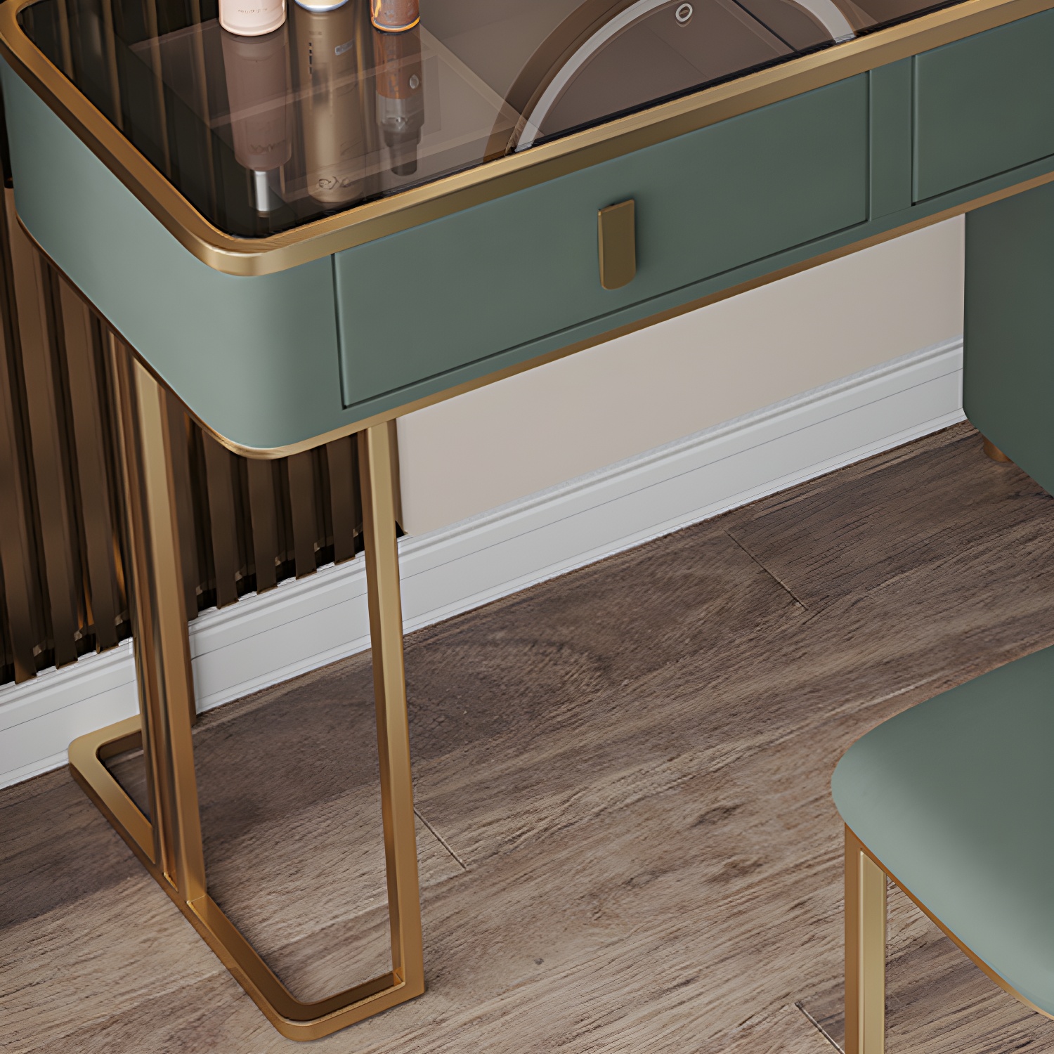 Green Glass Vanity | Ormau - image 8