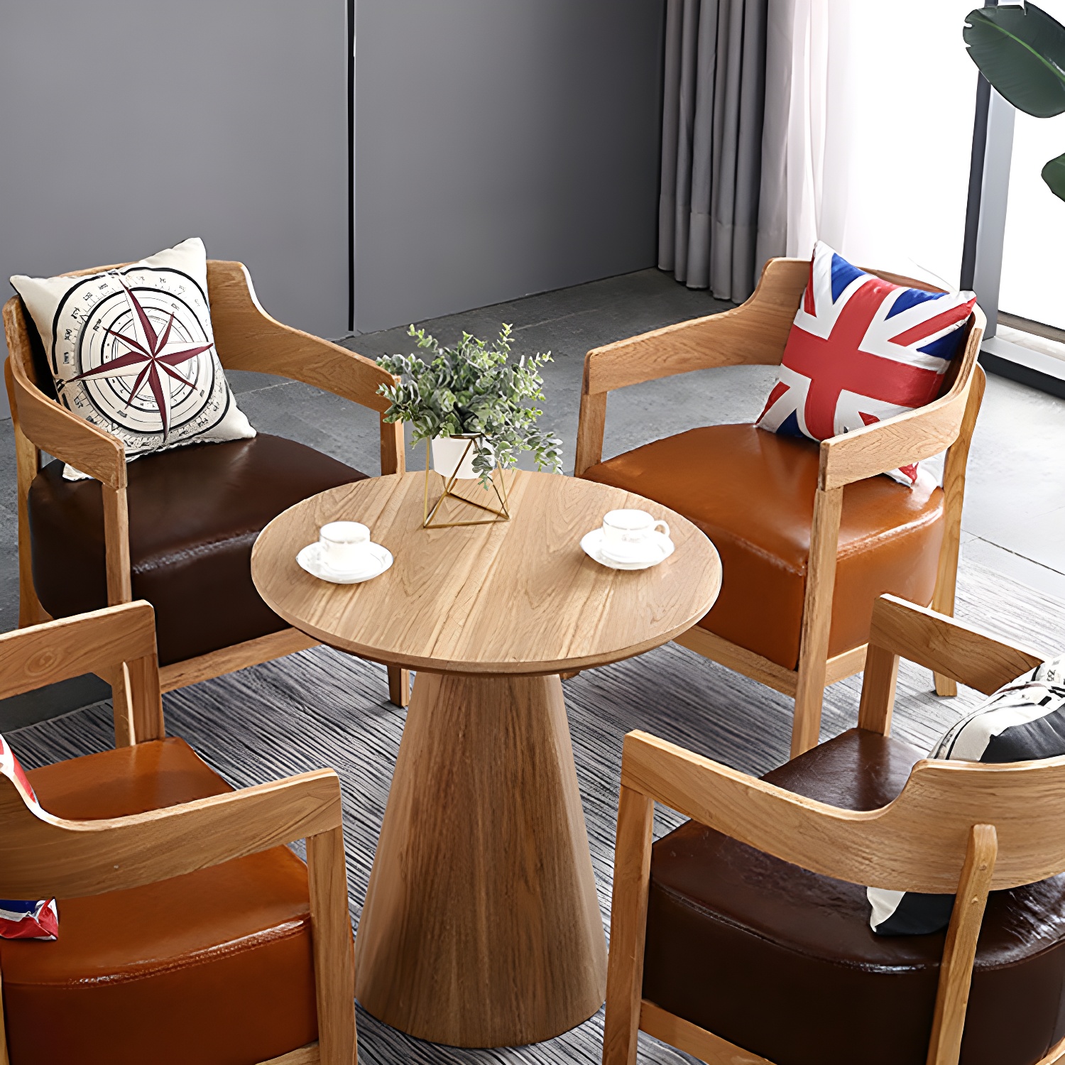 Pedestal Coffee Table Set | Ormau - image 5