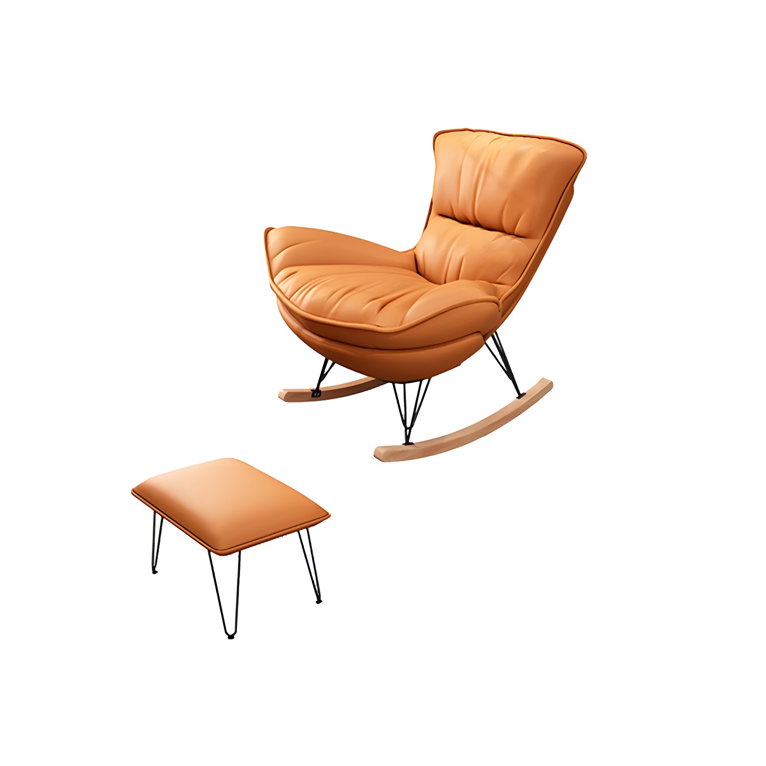 Modern Rocking Chair with Ottoman | Ormau - image 16