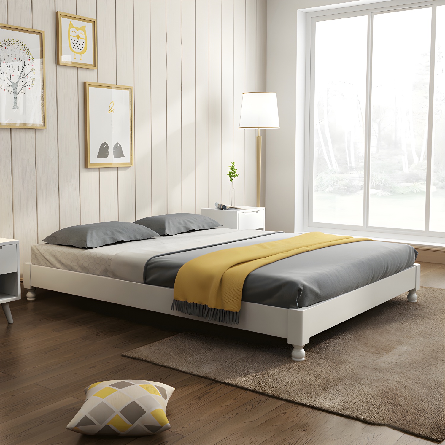 Modern Wood Platform Bed | Ormau - image 10