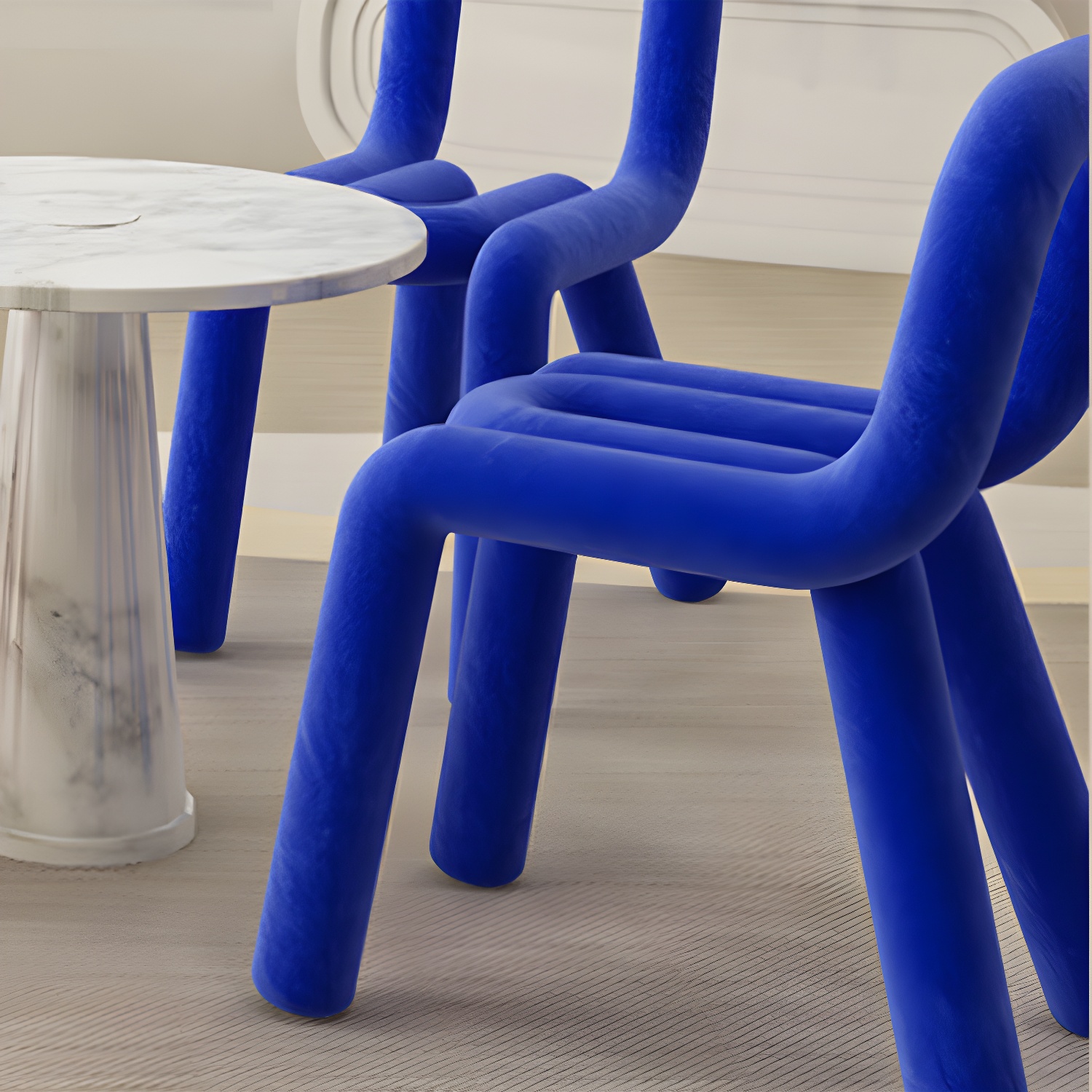 Velvet Open-Back Dining Chair | Ormau - image 16