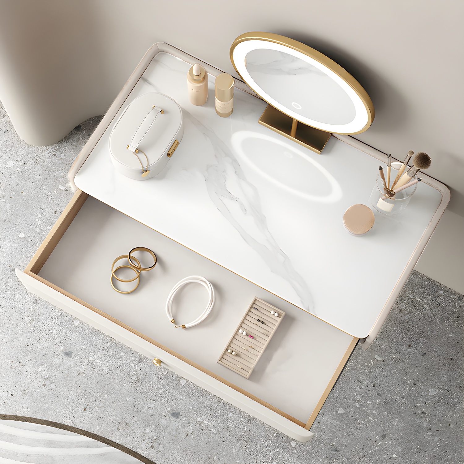 Glam Off-White Vanity | Ormau - image 3