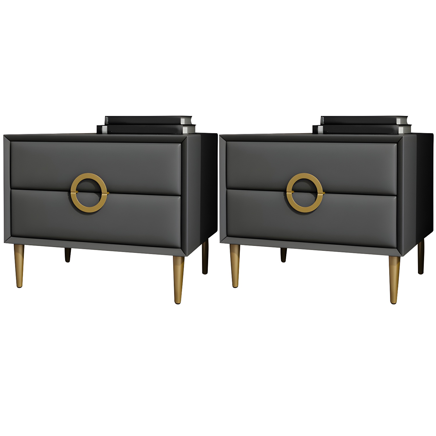 Glam Nightstand with Drawers | Ormau - image 34