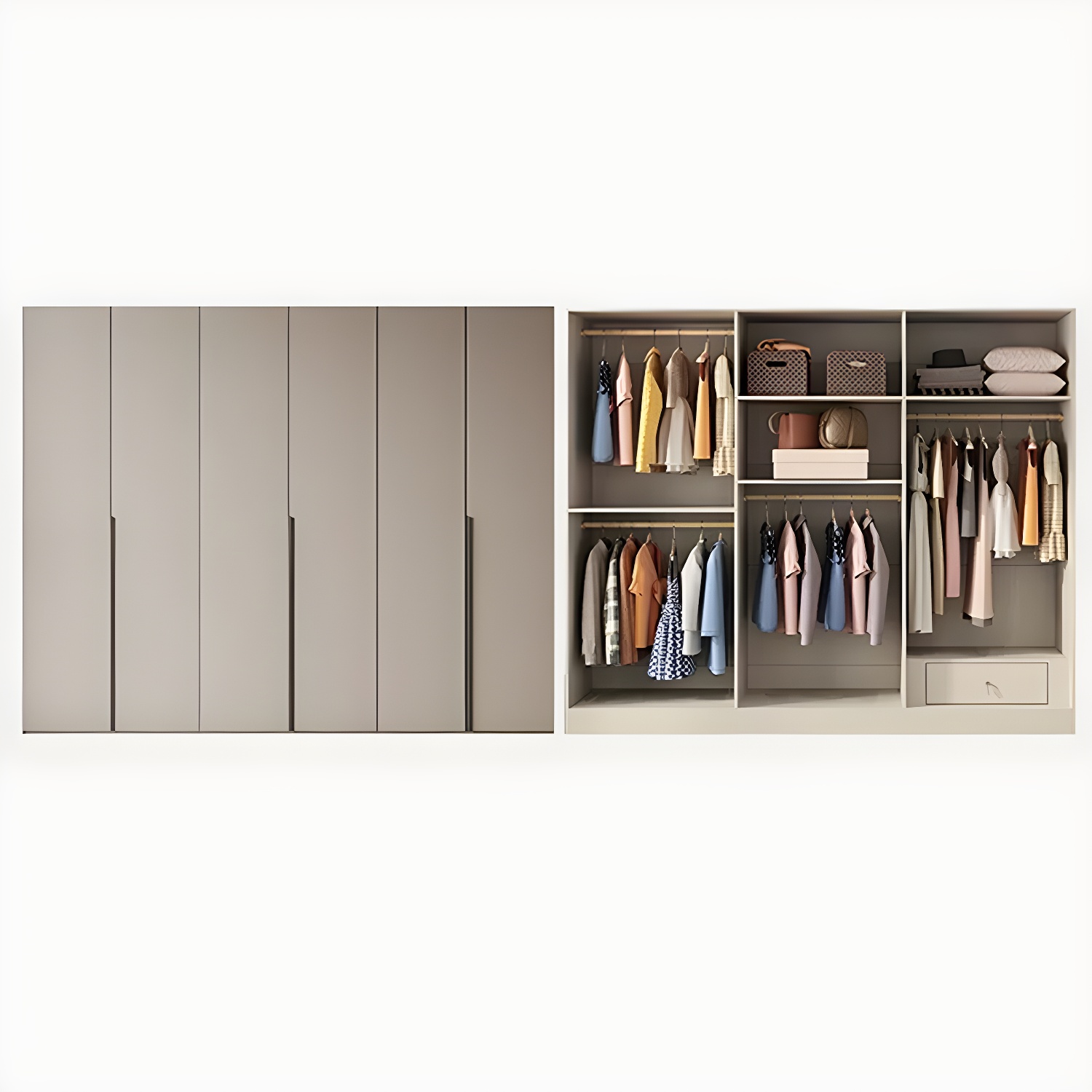 Modern Grey Wood Armoire | Ormau - image 59