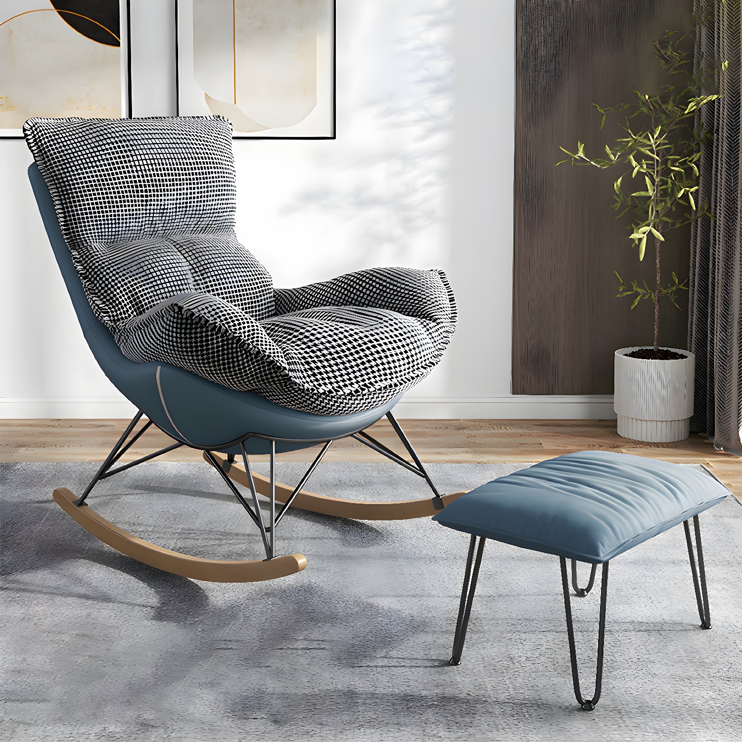 Rocking Chair & Ottoman Set | Ormau - image 2