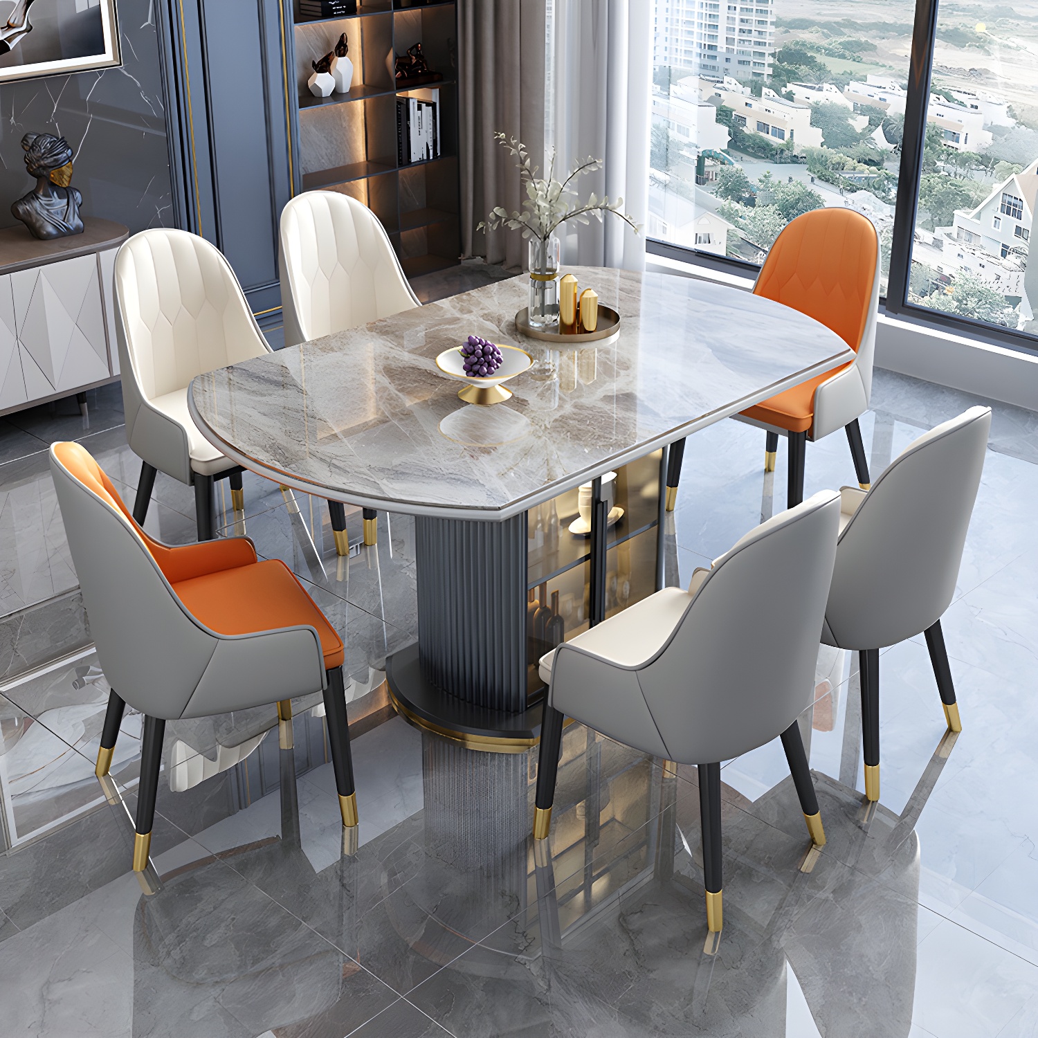 Stone Round Dining Set | Ormau - image 1