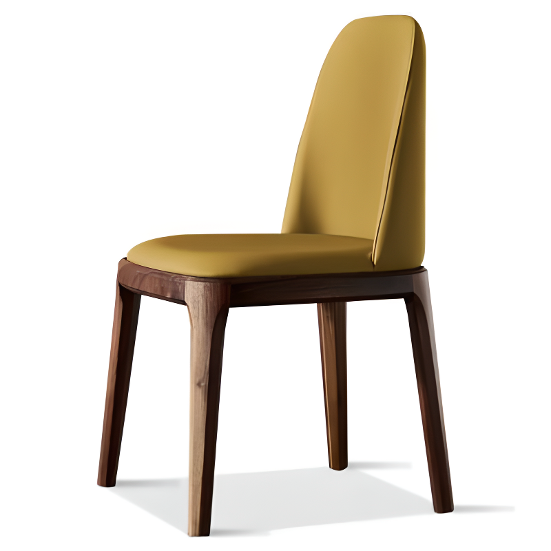 Leather & Wood Dining Chair | Ormau - image 8