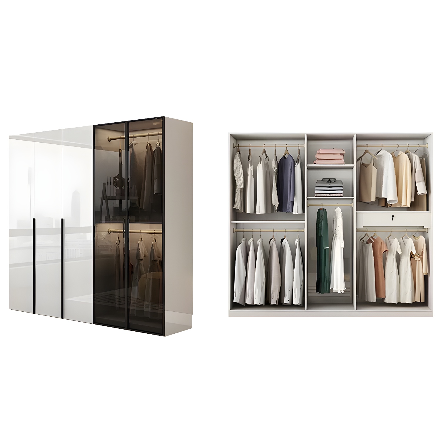 Sleek White Wardrobe | Ormau - image 53