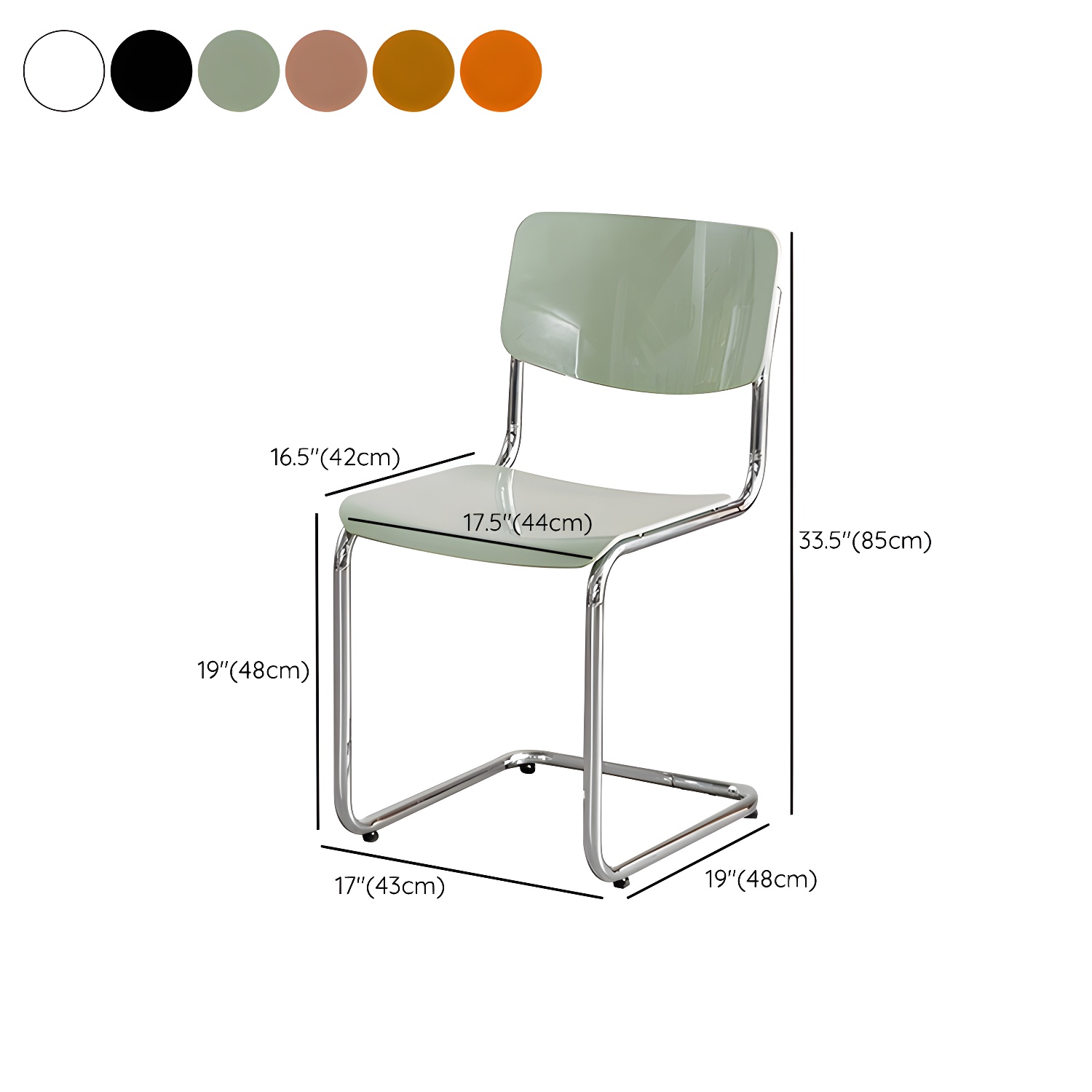 Modern Acrylic Side Chair | Ormau - image 15