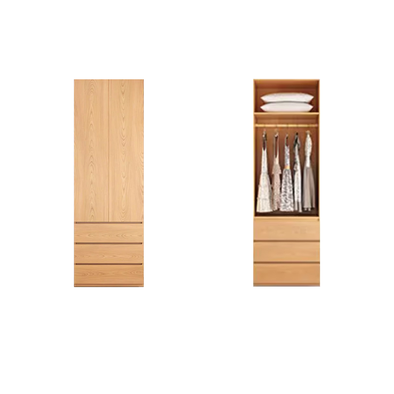 Natural Wood Almirah Wardrobe | Ormau - image 36