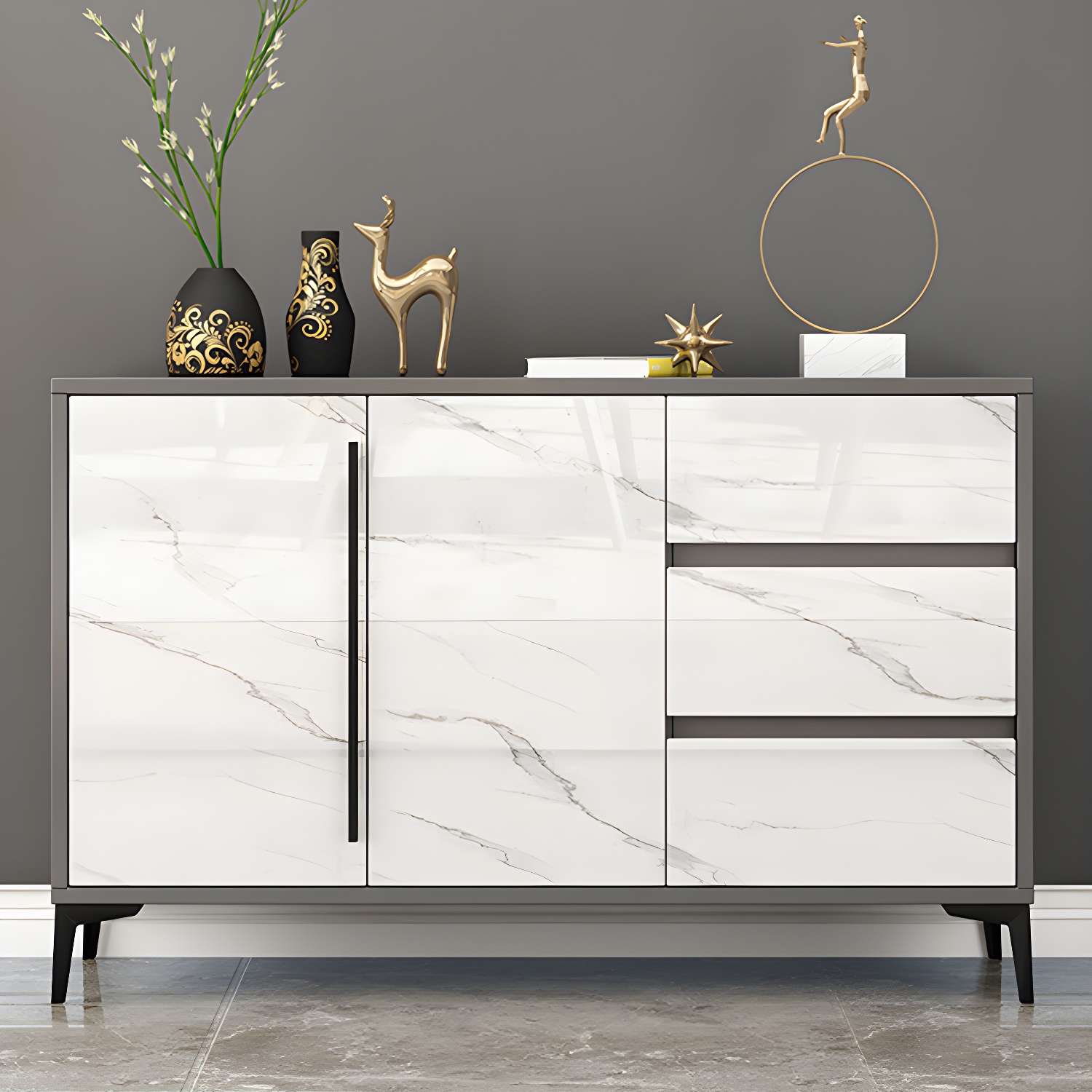 Modern White Buffet Server | Ormau - image 12