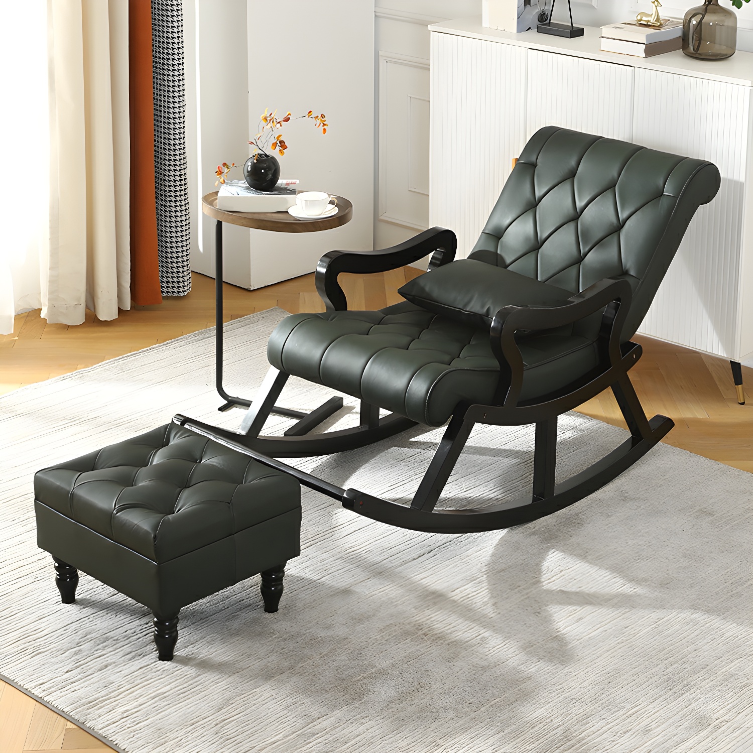 Tufted Rocking Accent Chair | Ormau - image 28