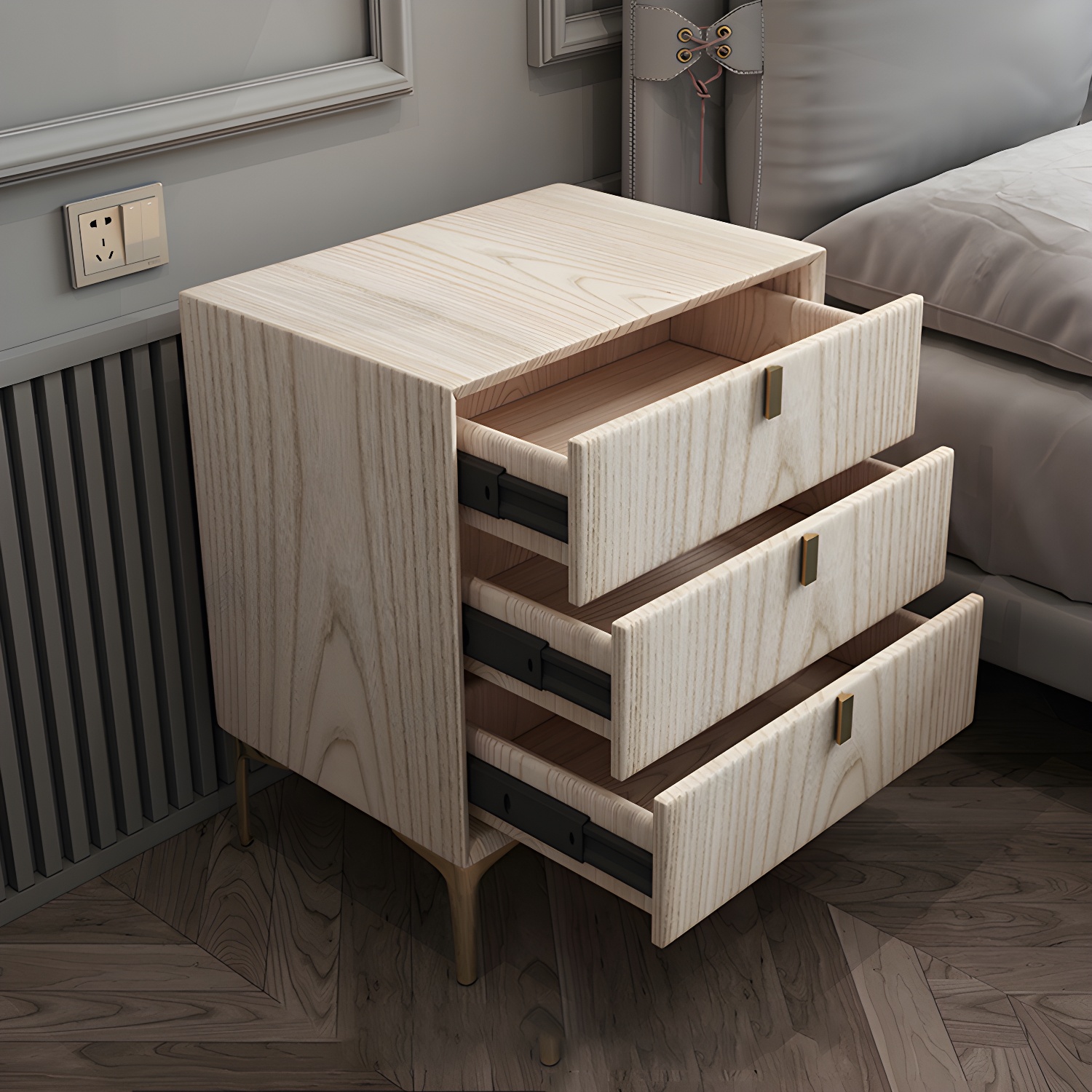 Modern Ash Nightstand | Ormau - image 12