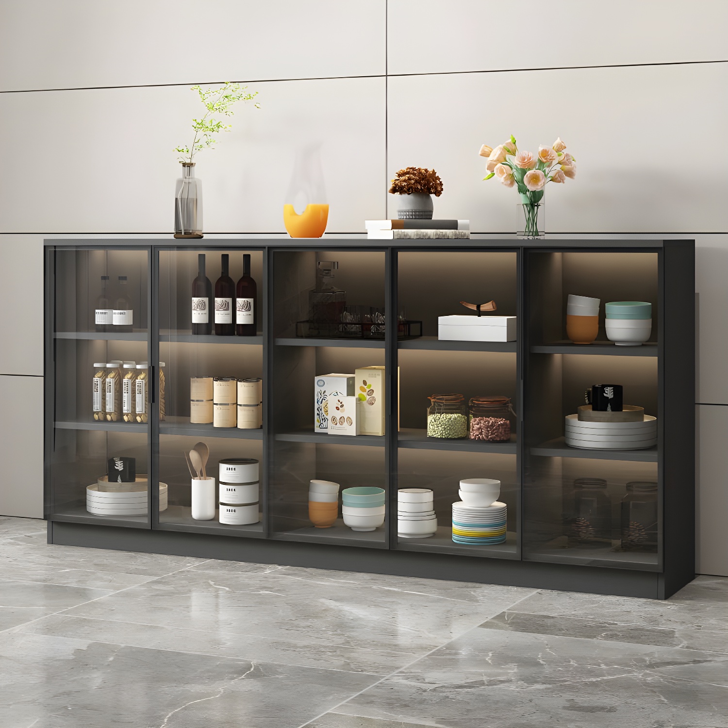 Modern Glass Door Sideboard | Ormau - image 20