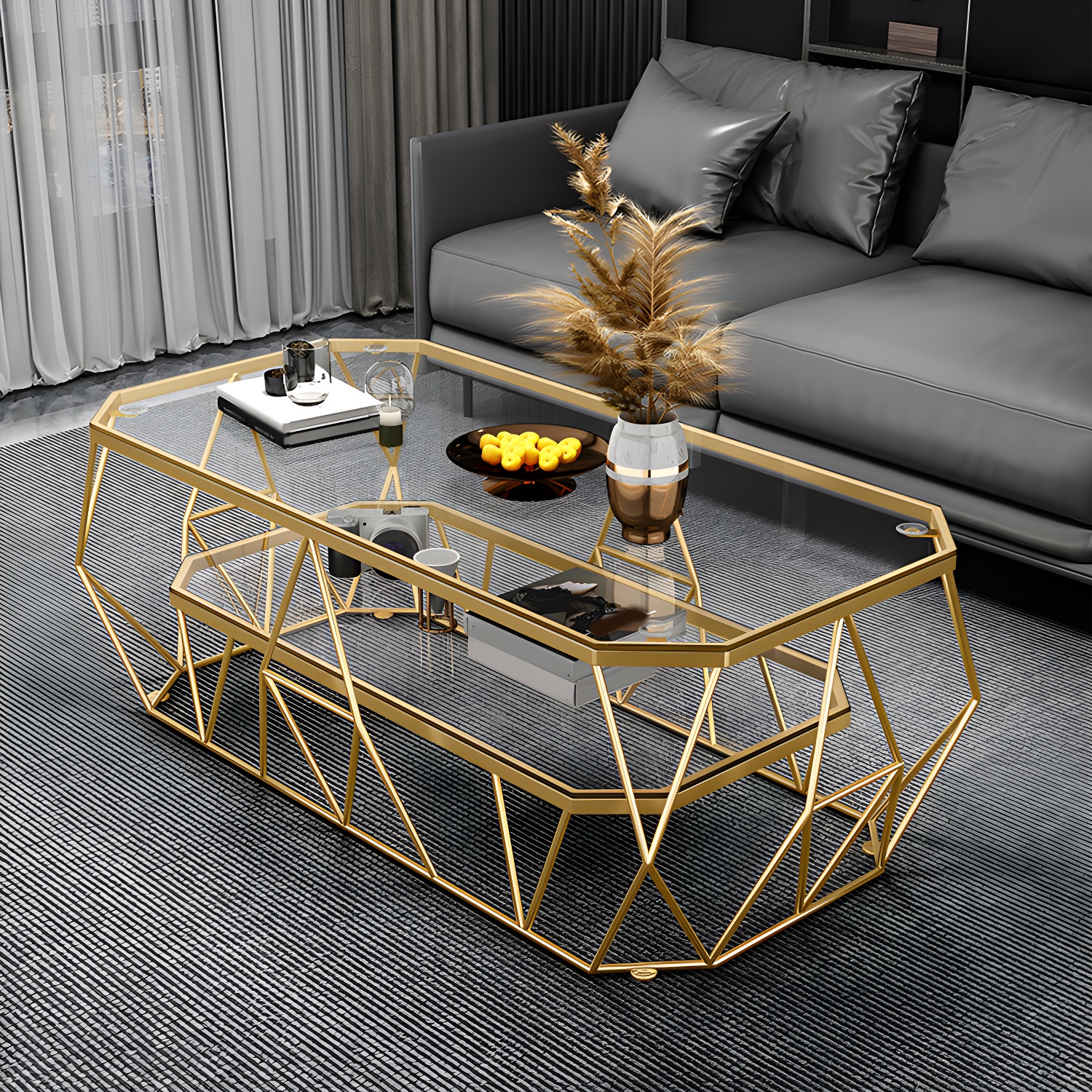 Octagon Glass Coffee Table | Ormau - image 15