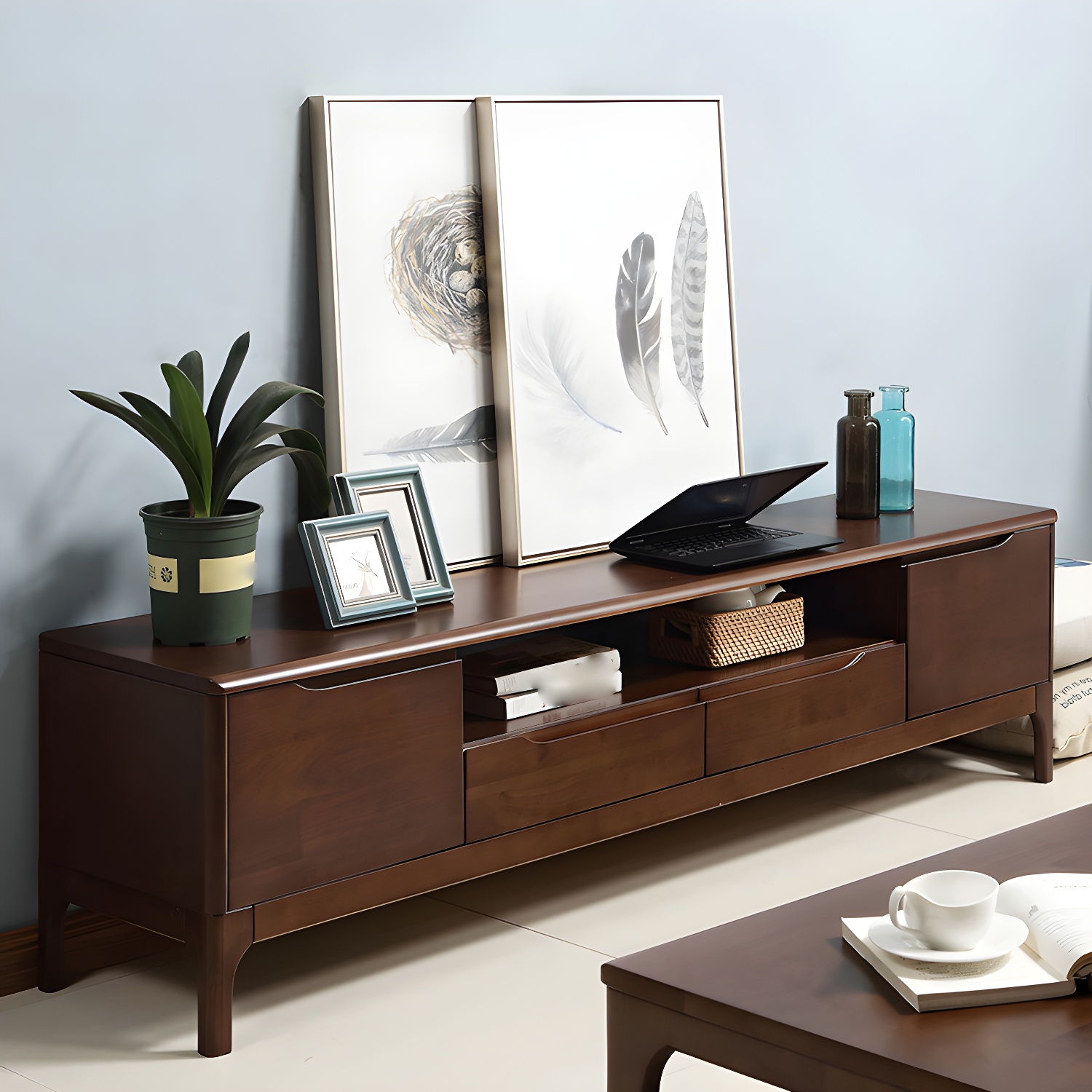 Modern Wood TV Stand | Ormau - image 3