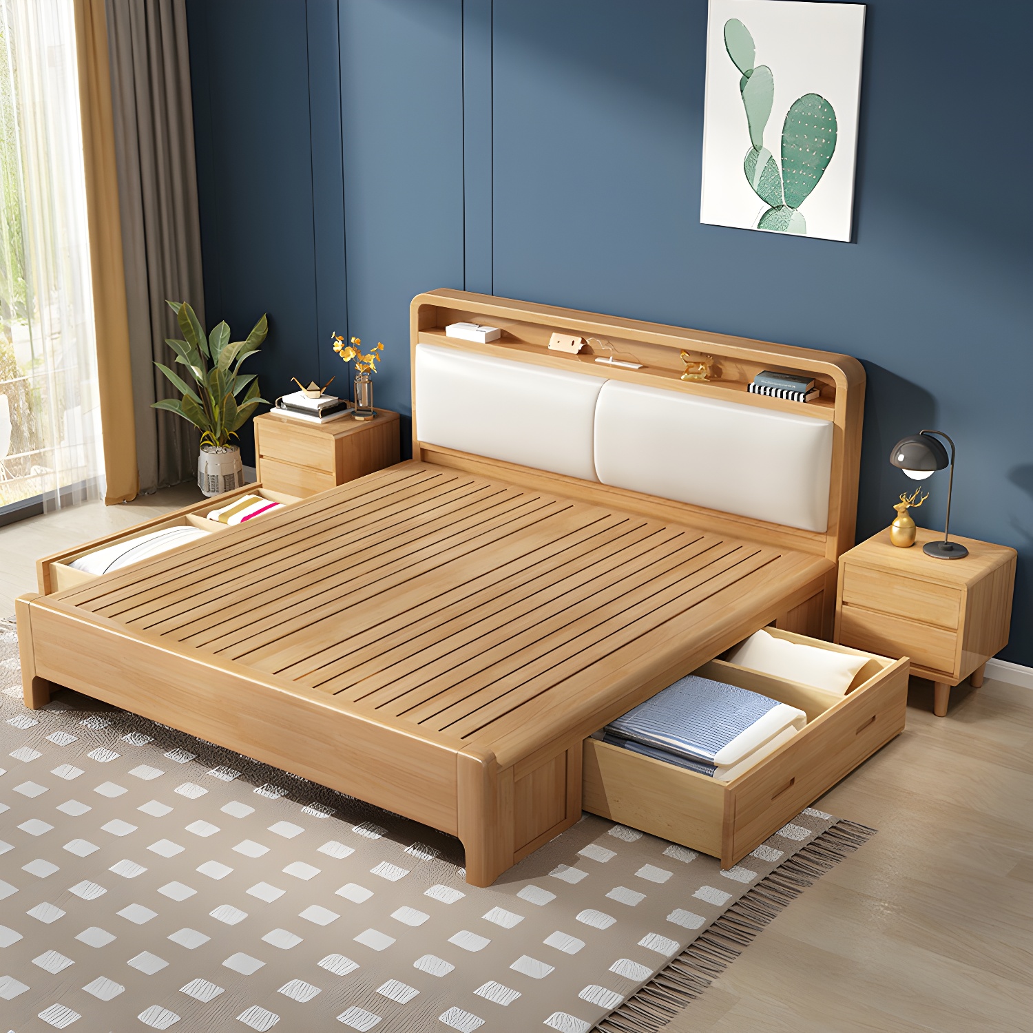 Scandinavian Wood Bed | Ormau - image 10