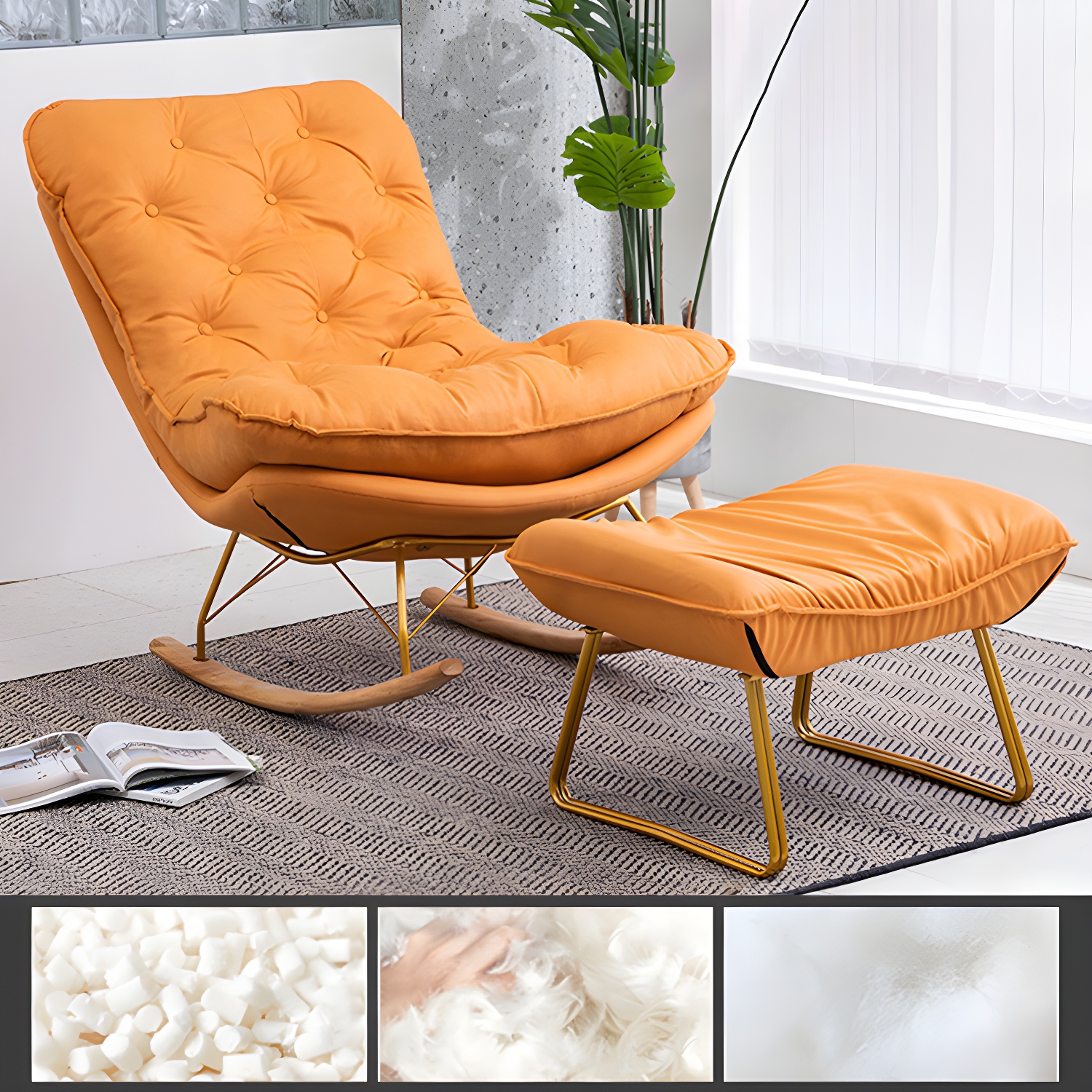 Tufted Rocking Chair | Ormau - image 37