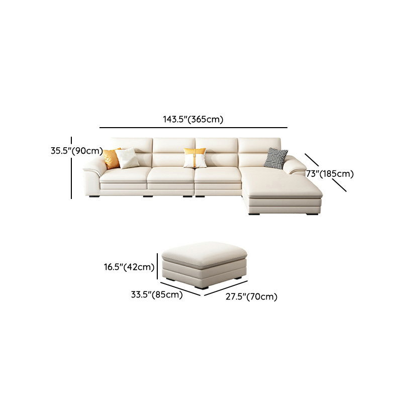 Modern White Sectional Sofa | Ormau - image 21