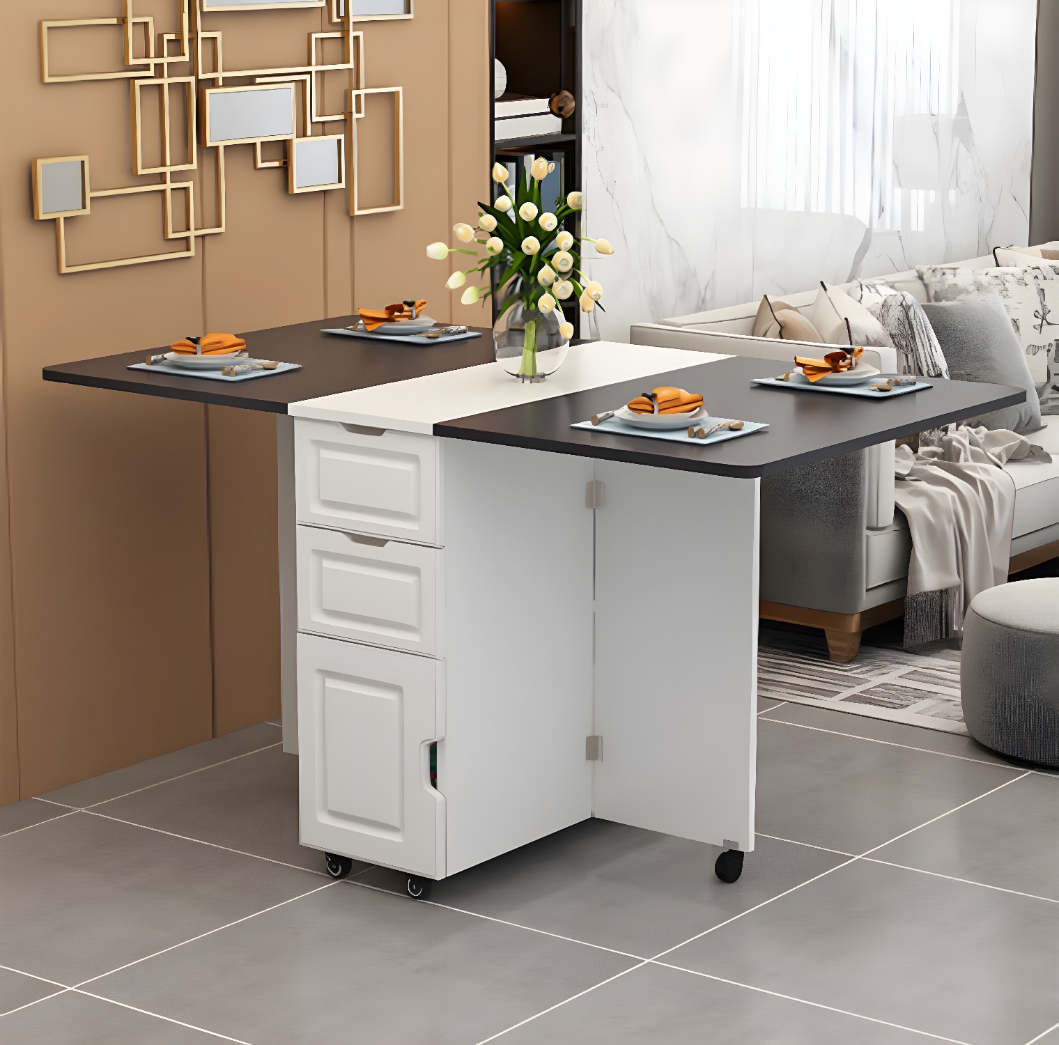 Drop Leaf Dining Table | Ormau - image 7